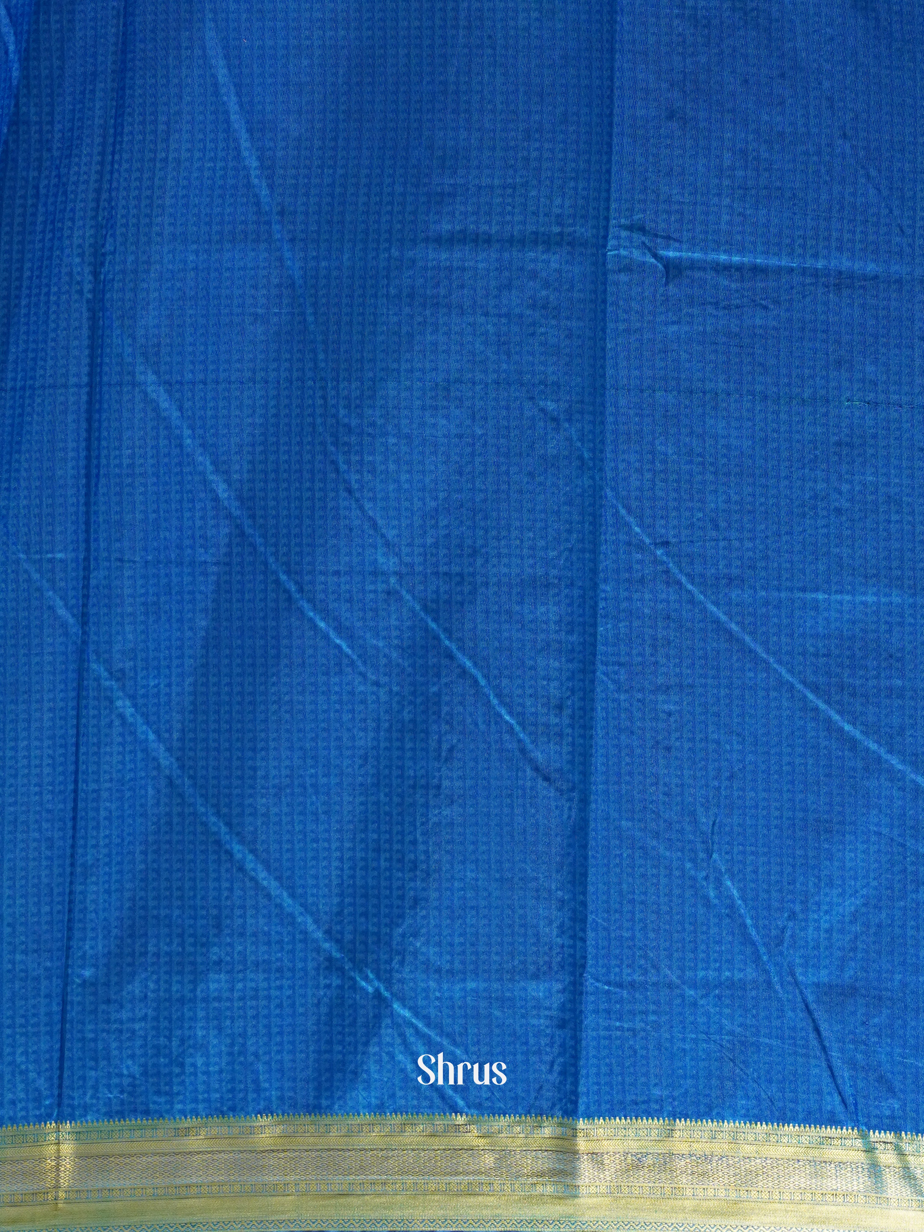 Blue - Semi Patola Saree - Shop on ShrusEternity.com