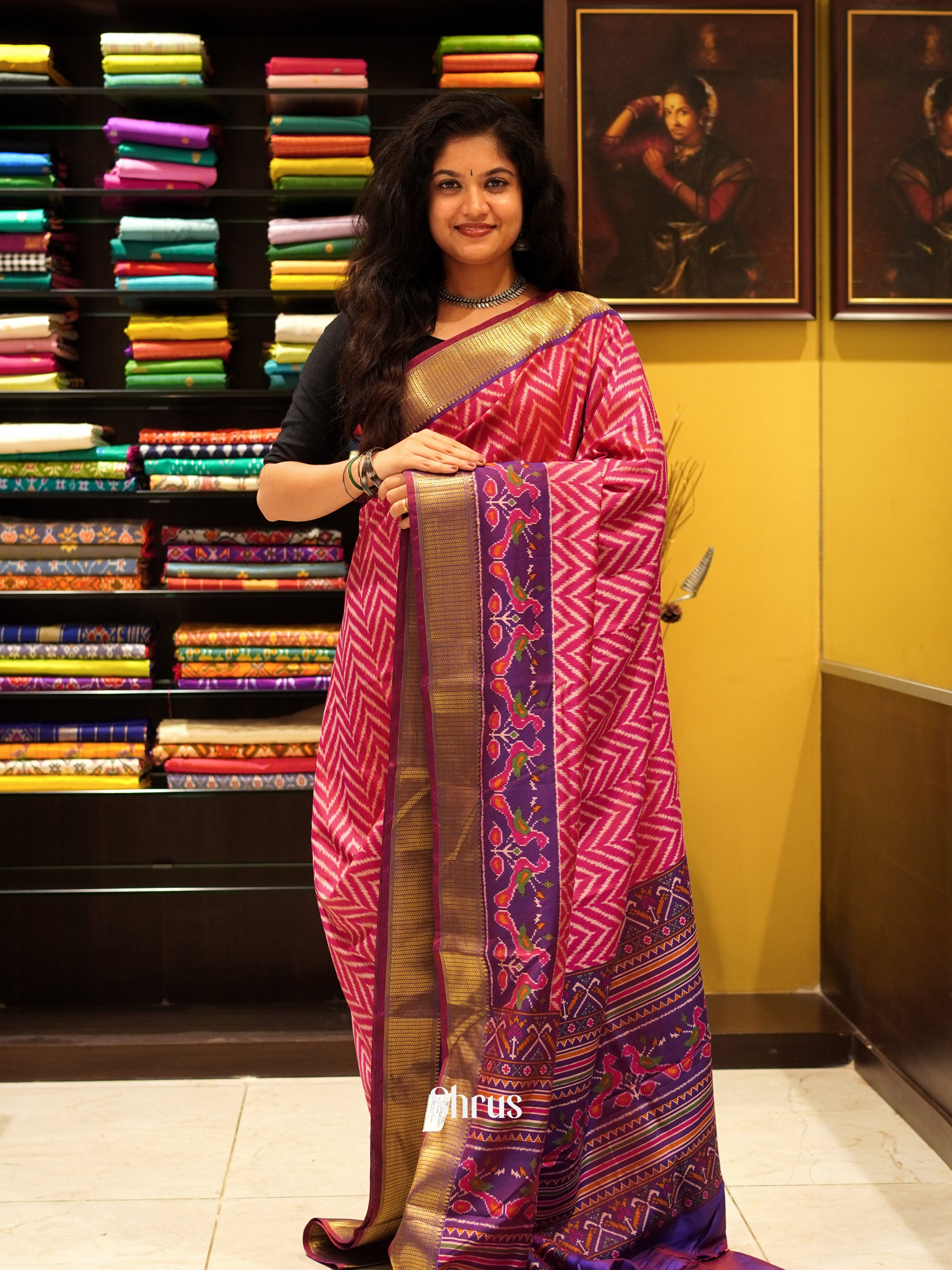 CFS03103 - Semi Patola Saree - Shop on ShrusEternity.com