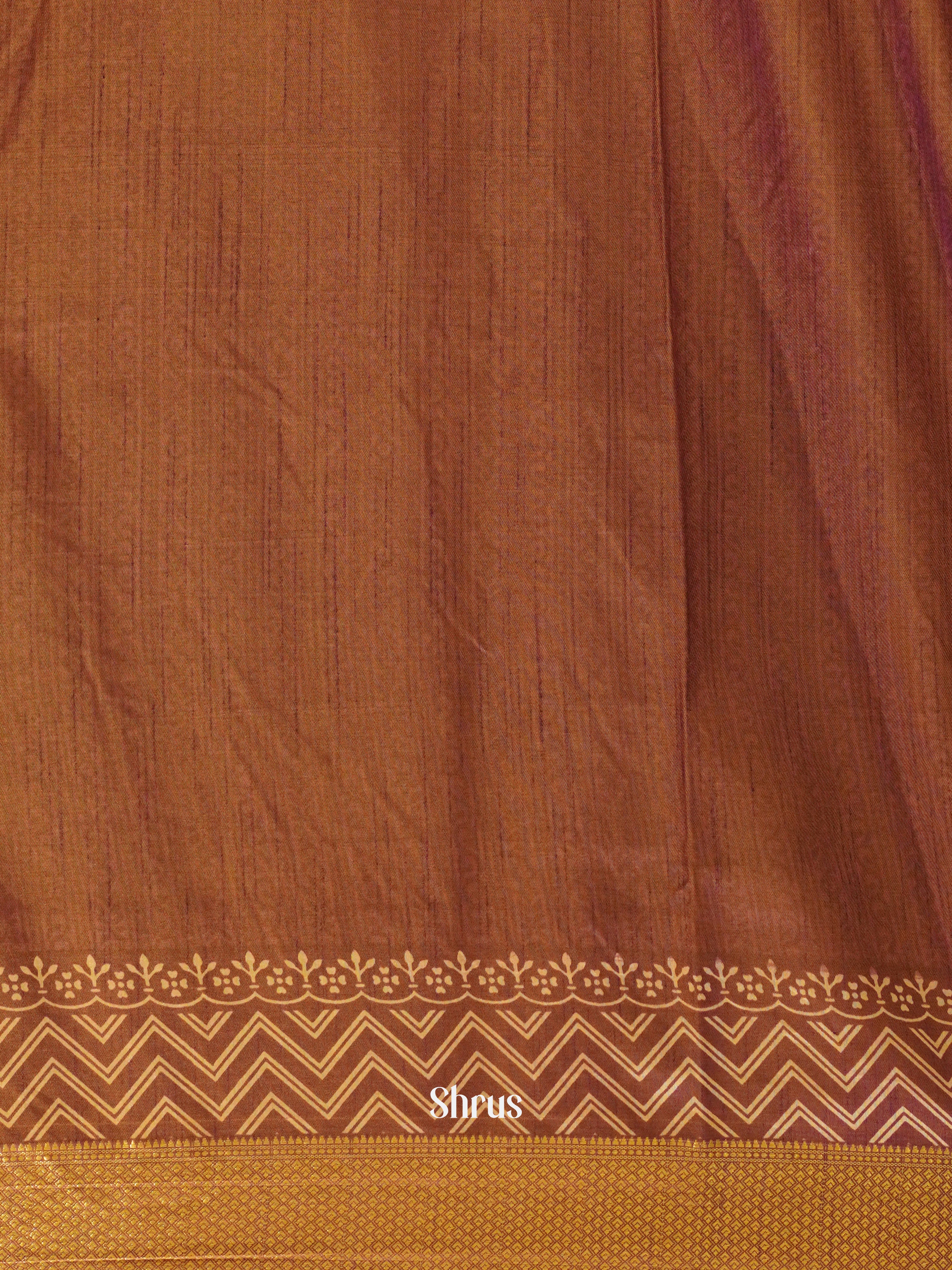 Green & Brown - Semi Patola Saree - Shop on ShrusEternity.com