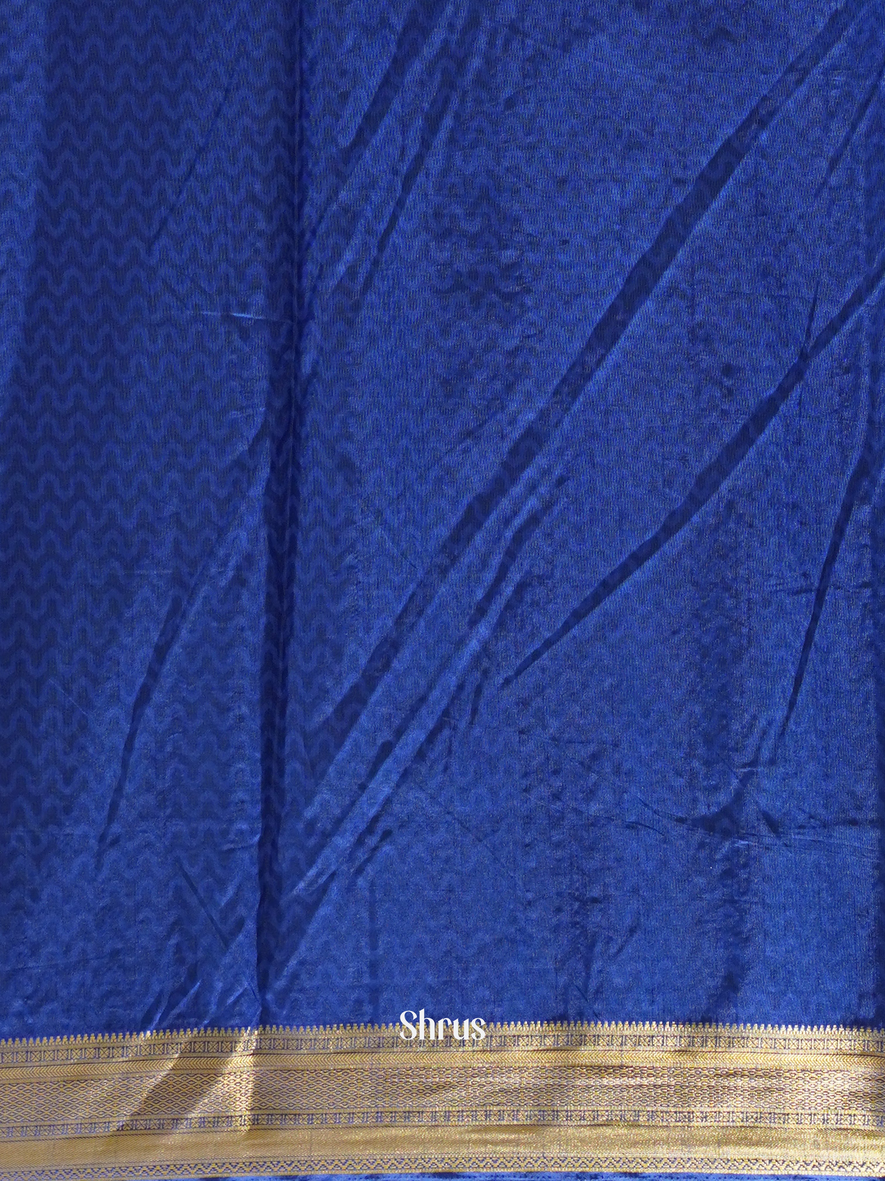 Purple & Blue - Semi Patola Saree - Shop on ShrusEternity.com