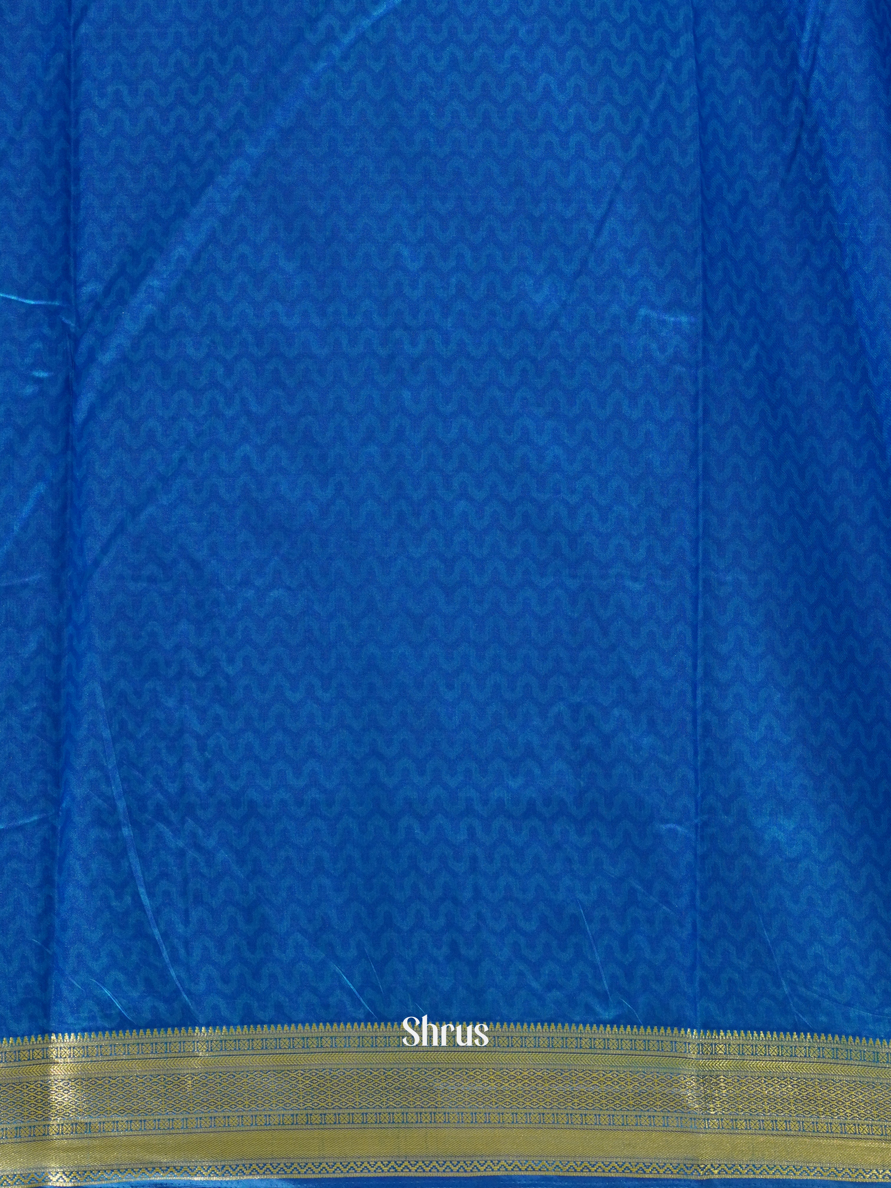 Blue - Semi Patola Saree - Shop on ShrusEternity.com