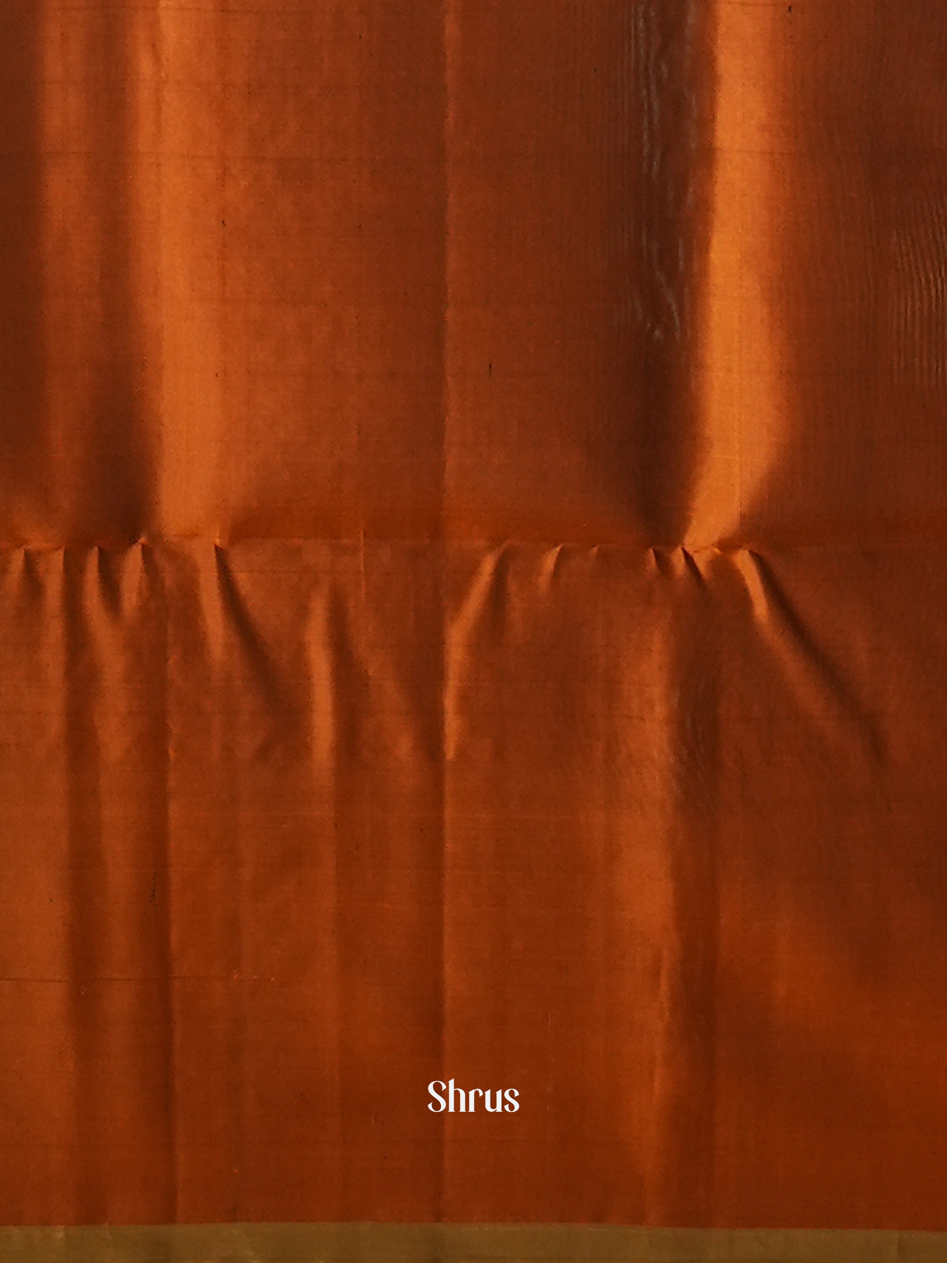 Blue & Brick - Soft Silk Saree - Shop on ShrusEternity.com