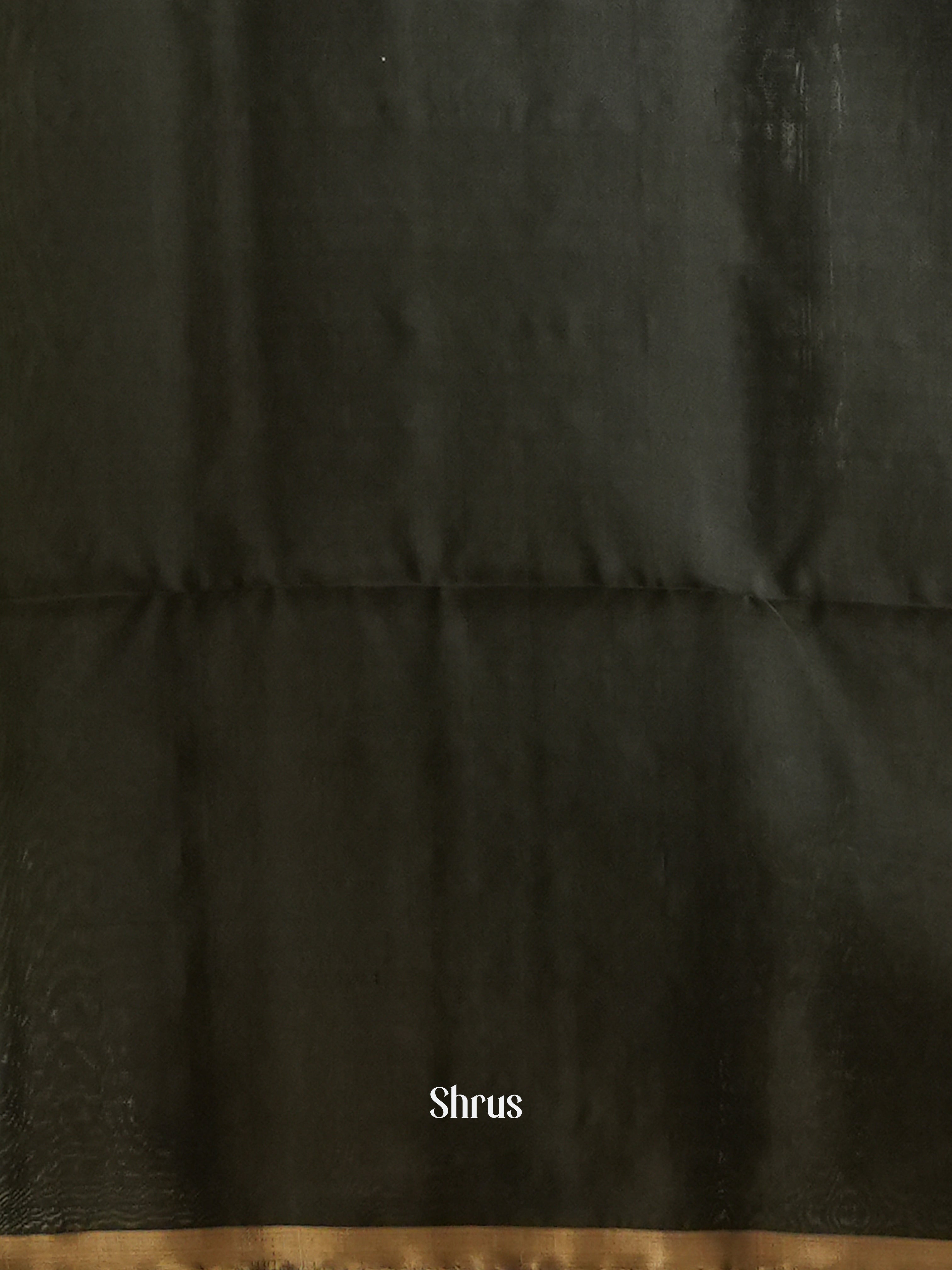 Green & Black - Soft Silk Saree - Shop on ShrusEternity.com