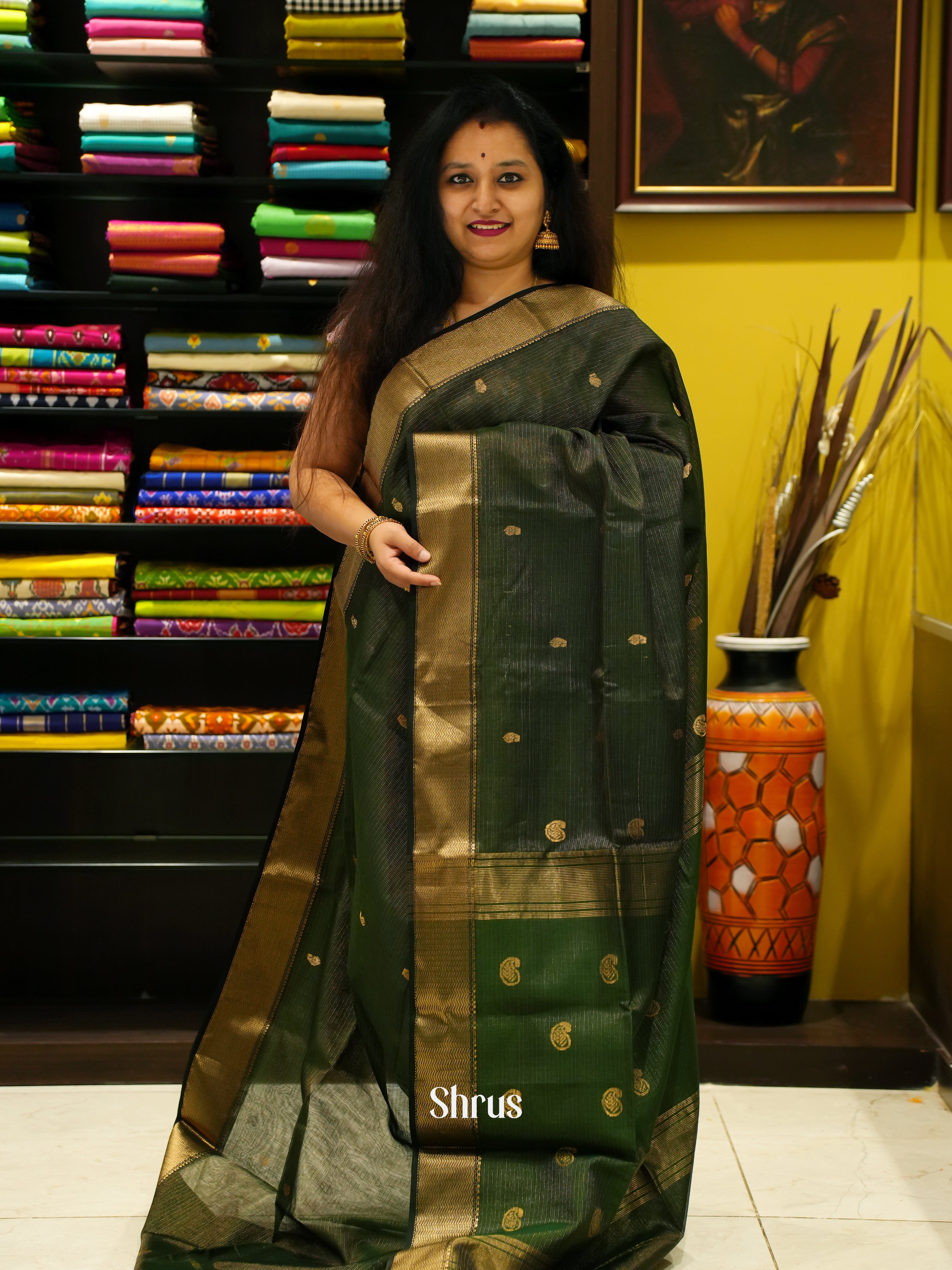 CFS04045 - Maheshwari silkcotton Saree - Shop on ShrusEternity.com