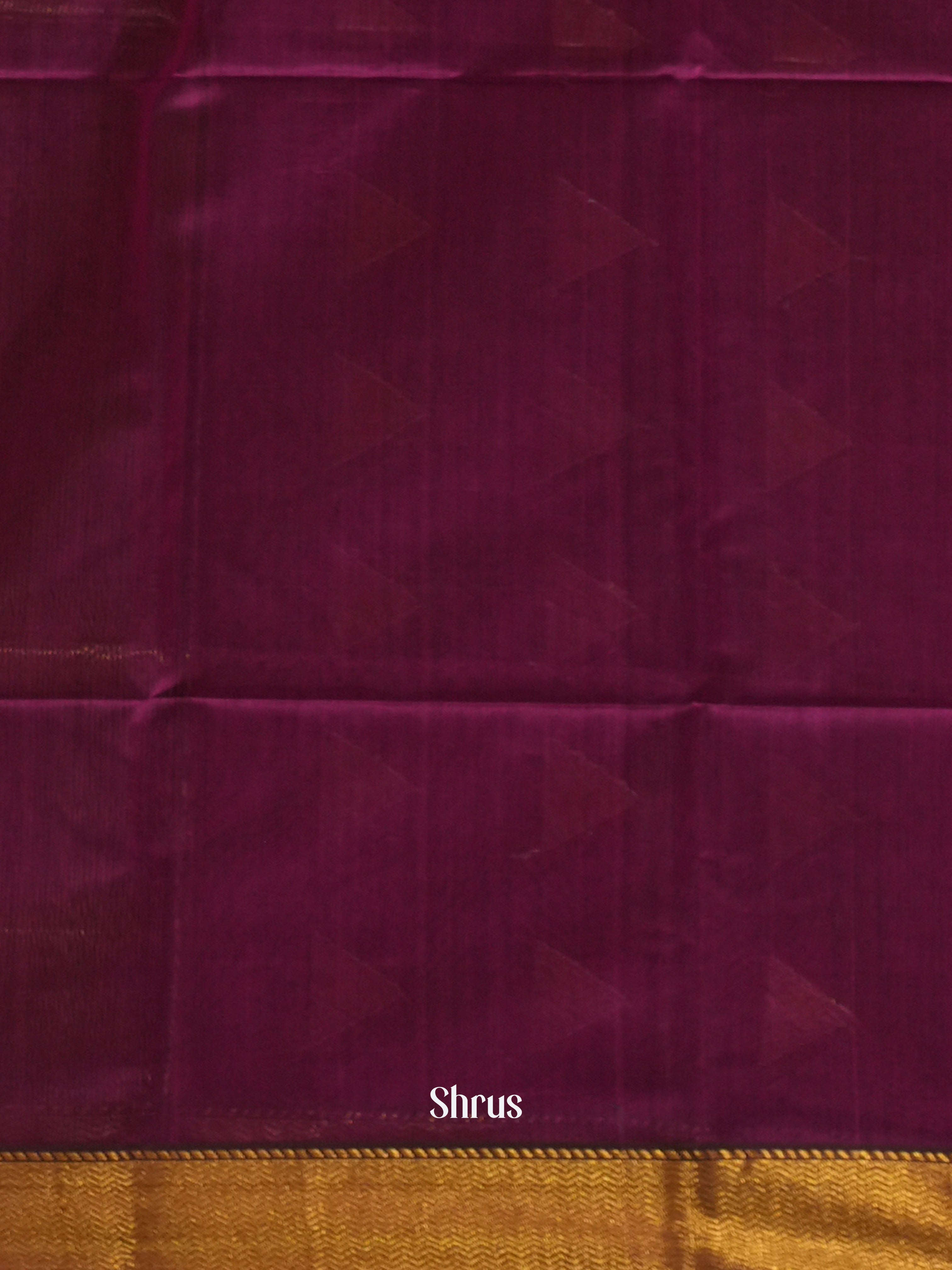 Purple(Single tone) - Maheshwari silkcotton Saree - Shop on ShrusEternity.com