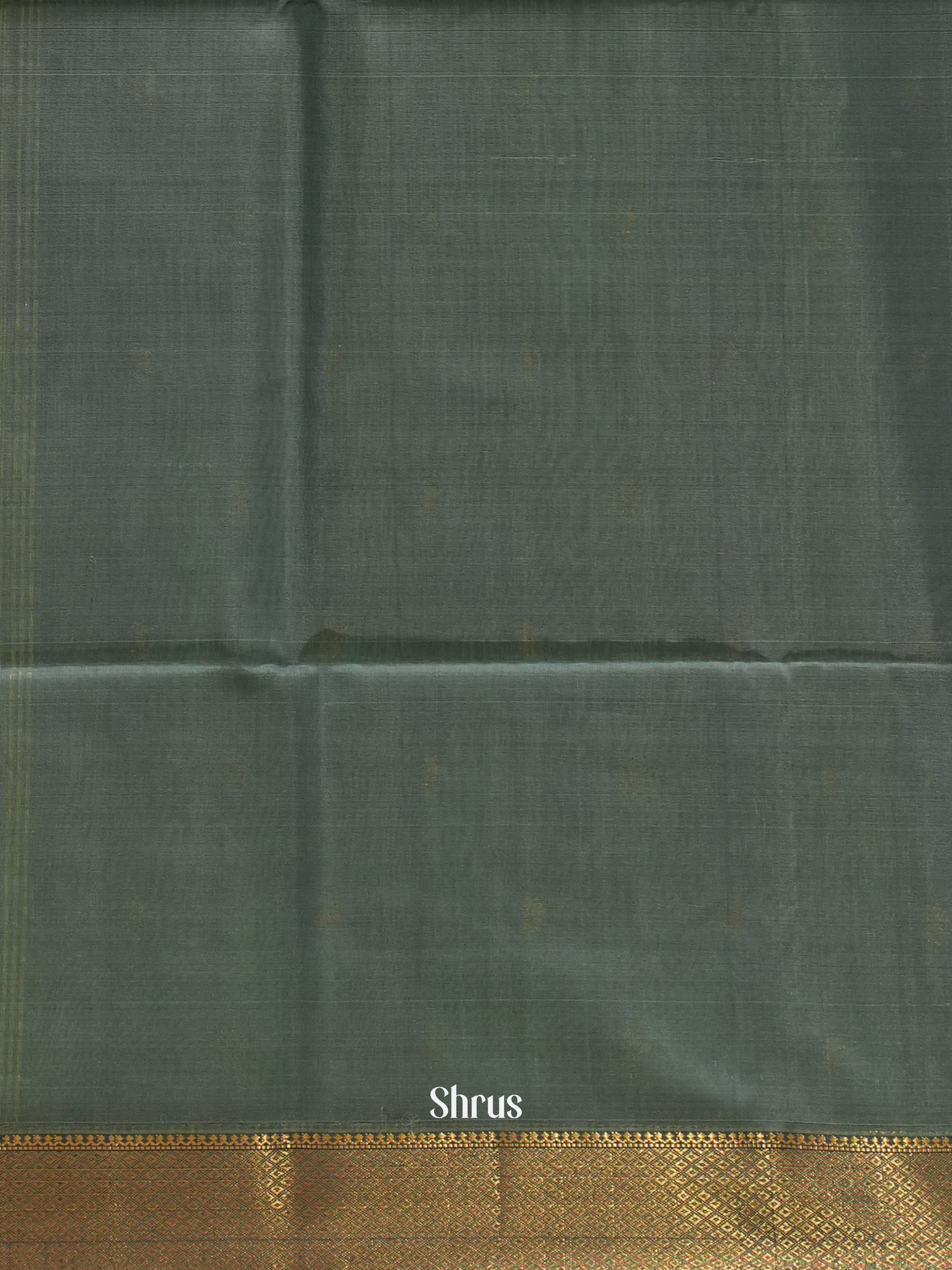 Pista Green & Grey - Maheshwari silkcotton Saree - Shop on ShrusEternity.com