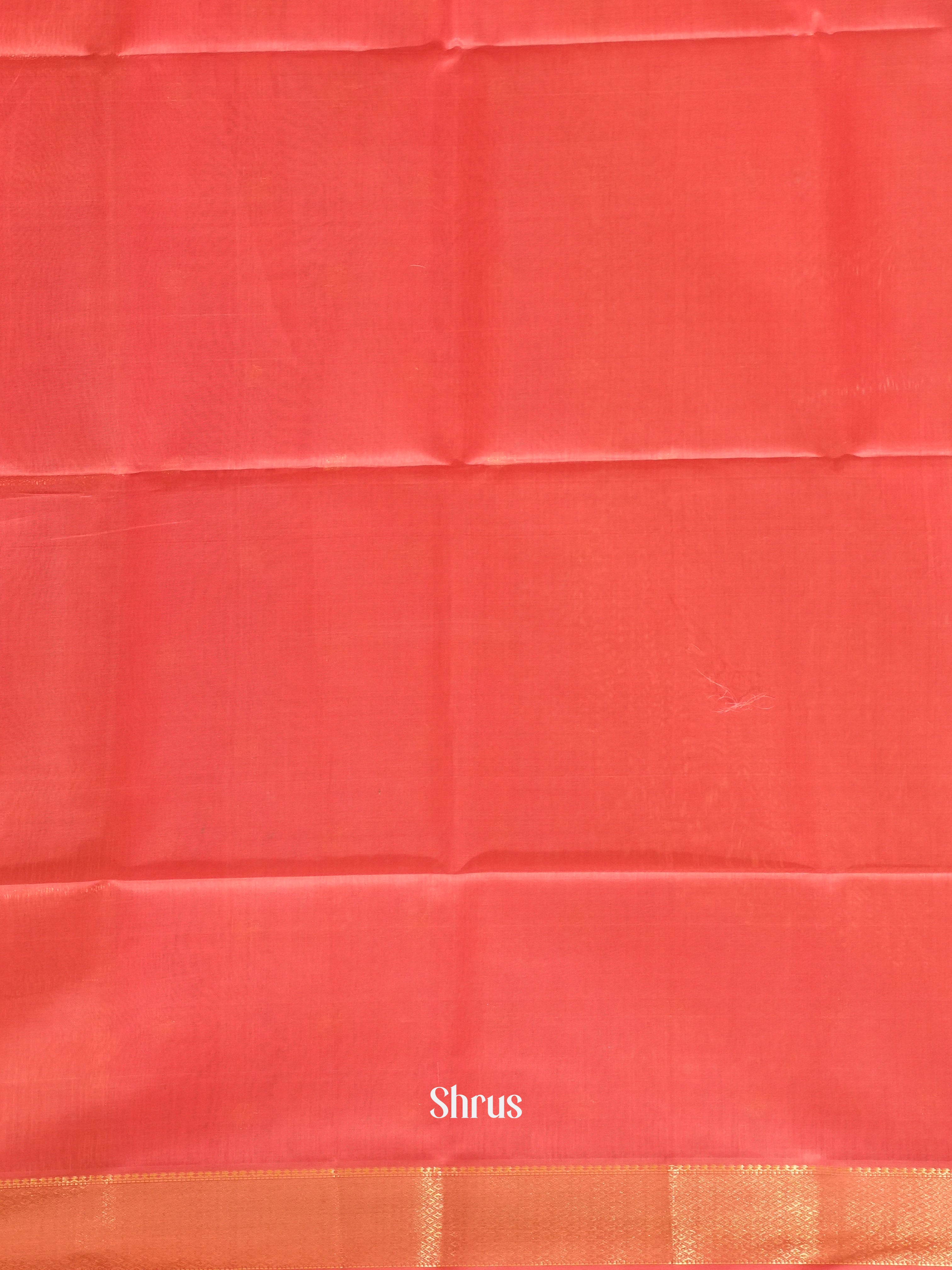 Pink(Single tone) - Maheshwari silkcotton Saree - Shop on ShrusEternity.com