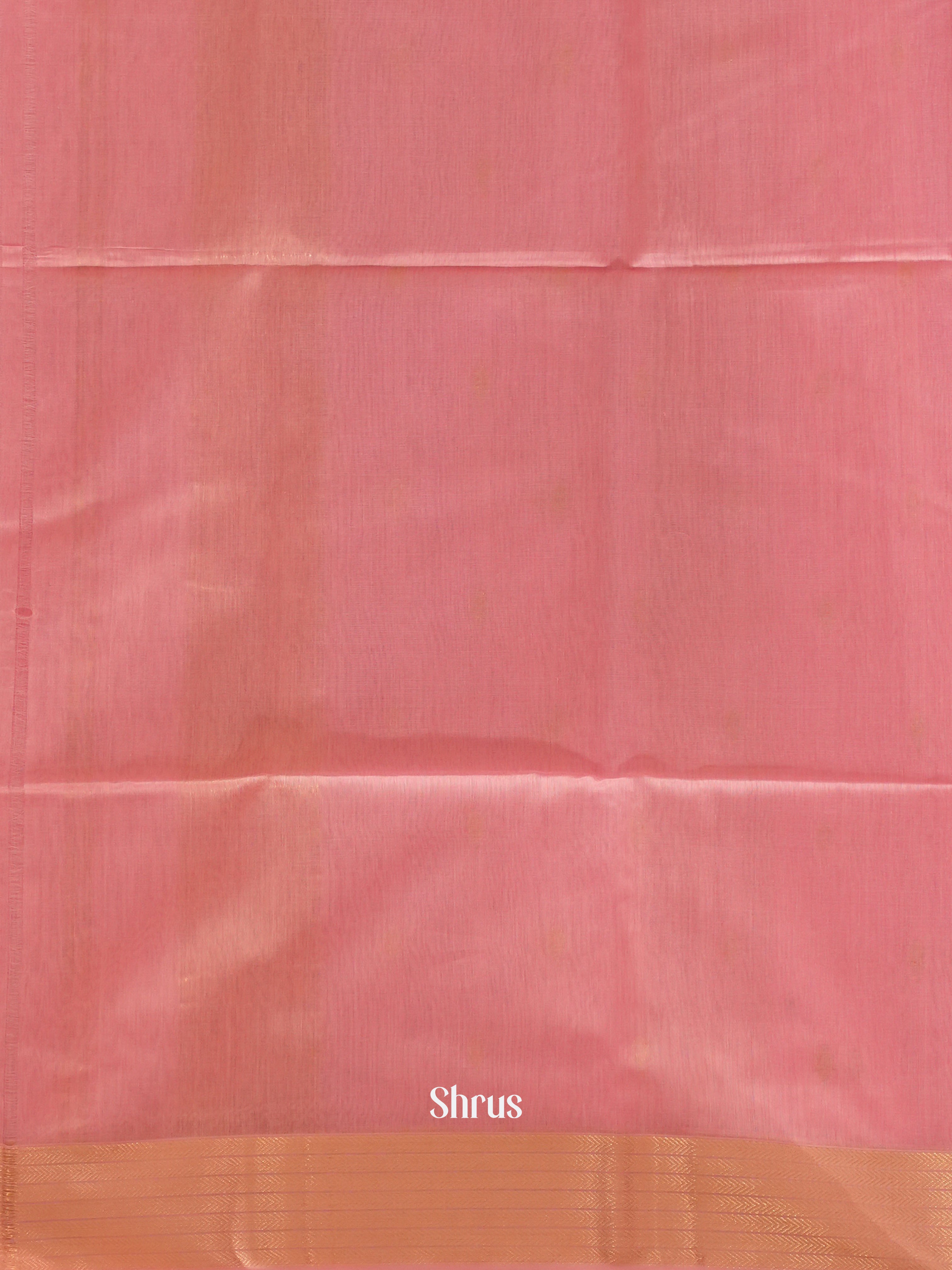 Pink(Single Tone)- Maheshwari silkcotton Saree - Shop on ShrusEternity.com
