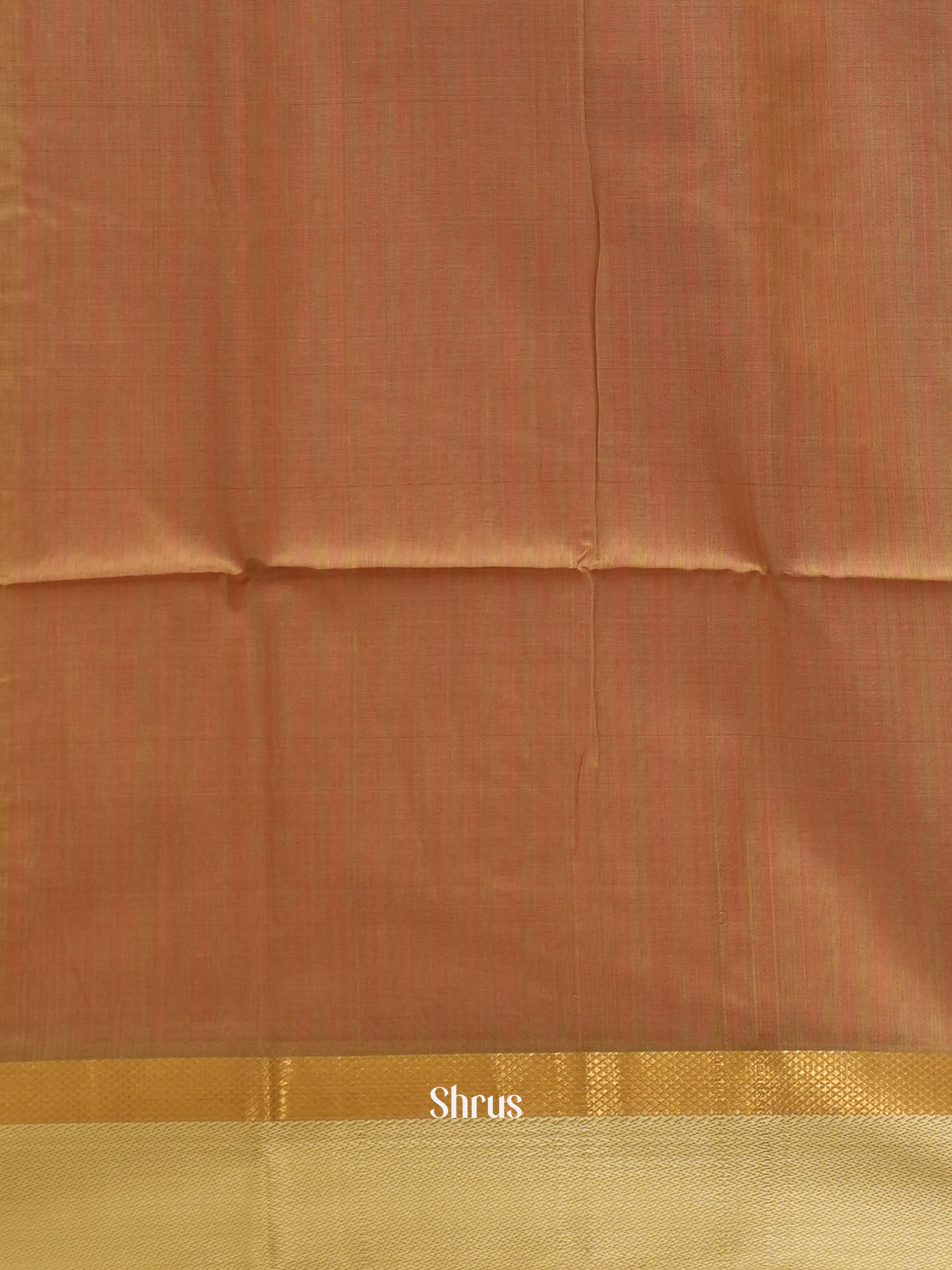 Pink & Gold - Maheshwari silkcotton Saree - Shop on ShrusEternity.com