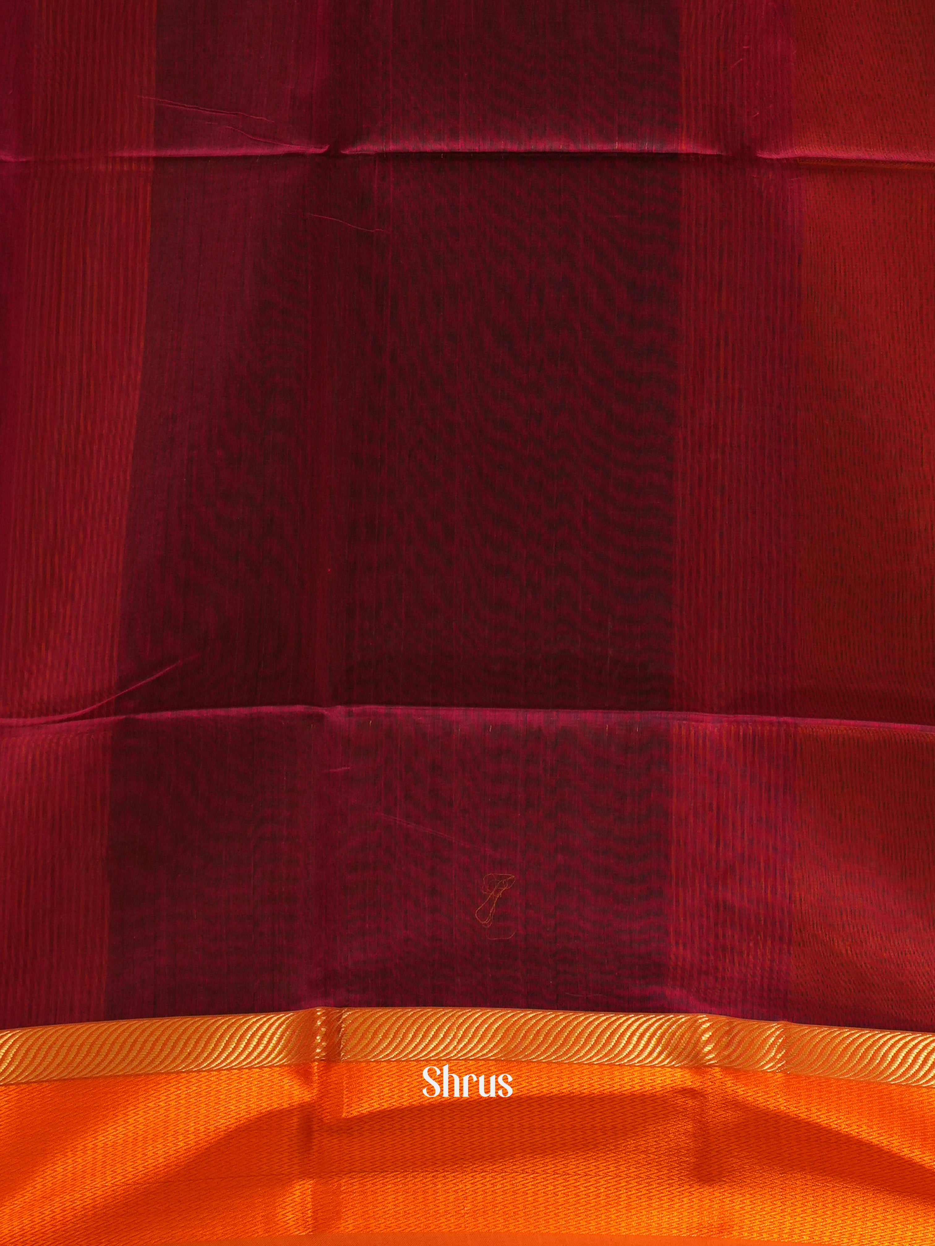 Green & Red - Maheshwari silkcotton Saree - Shop on ShrusEternity.com