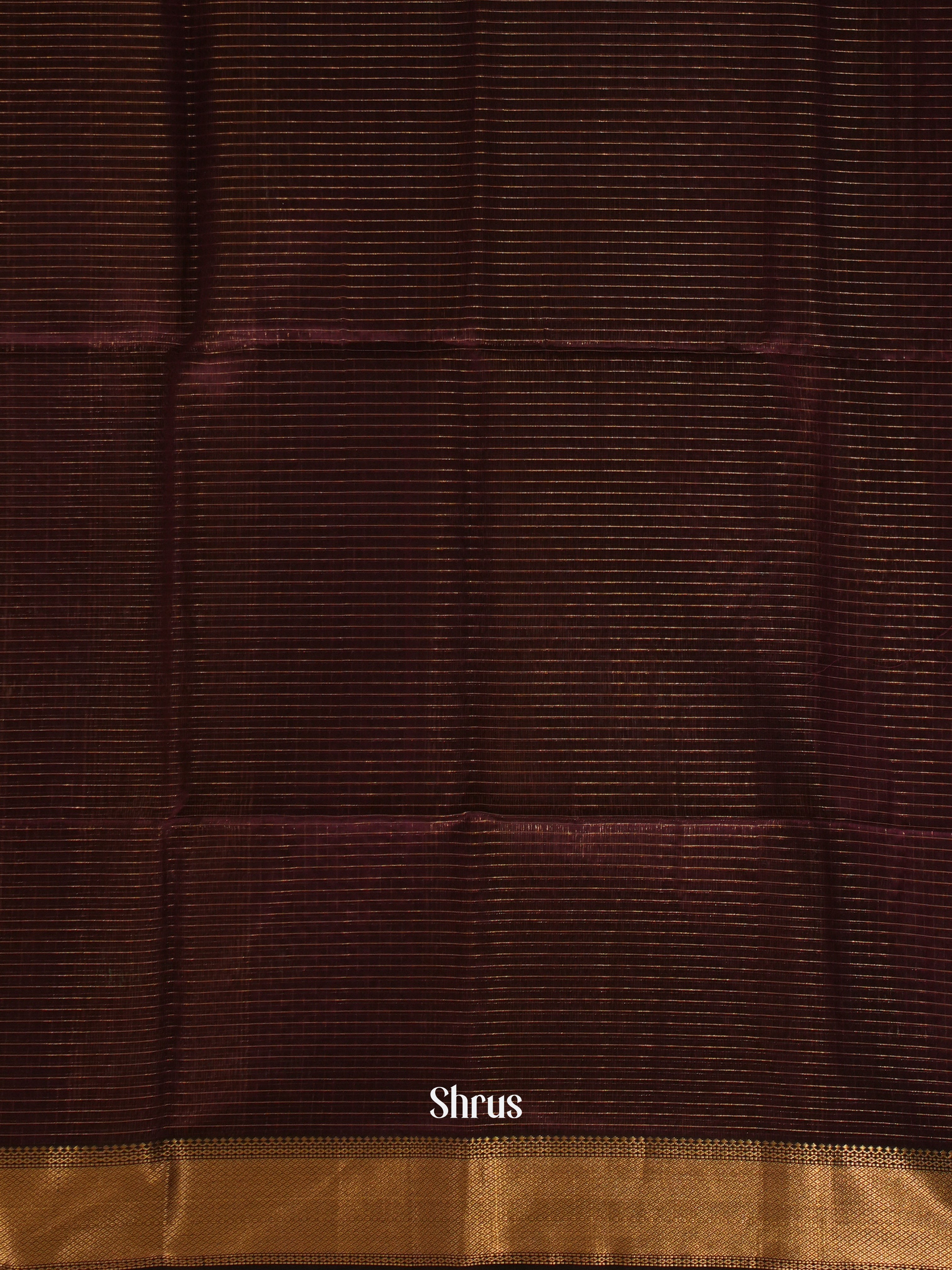 Brown (Single Tone)- Maheshwari silkcotton Saree - Shop on ShrusEternity.com