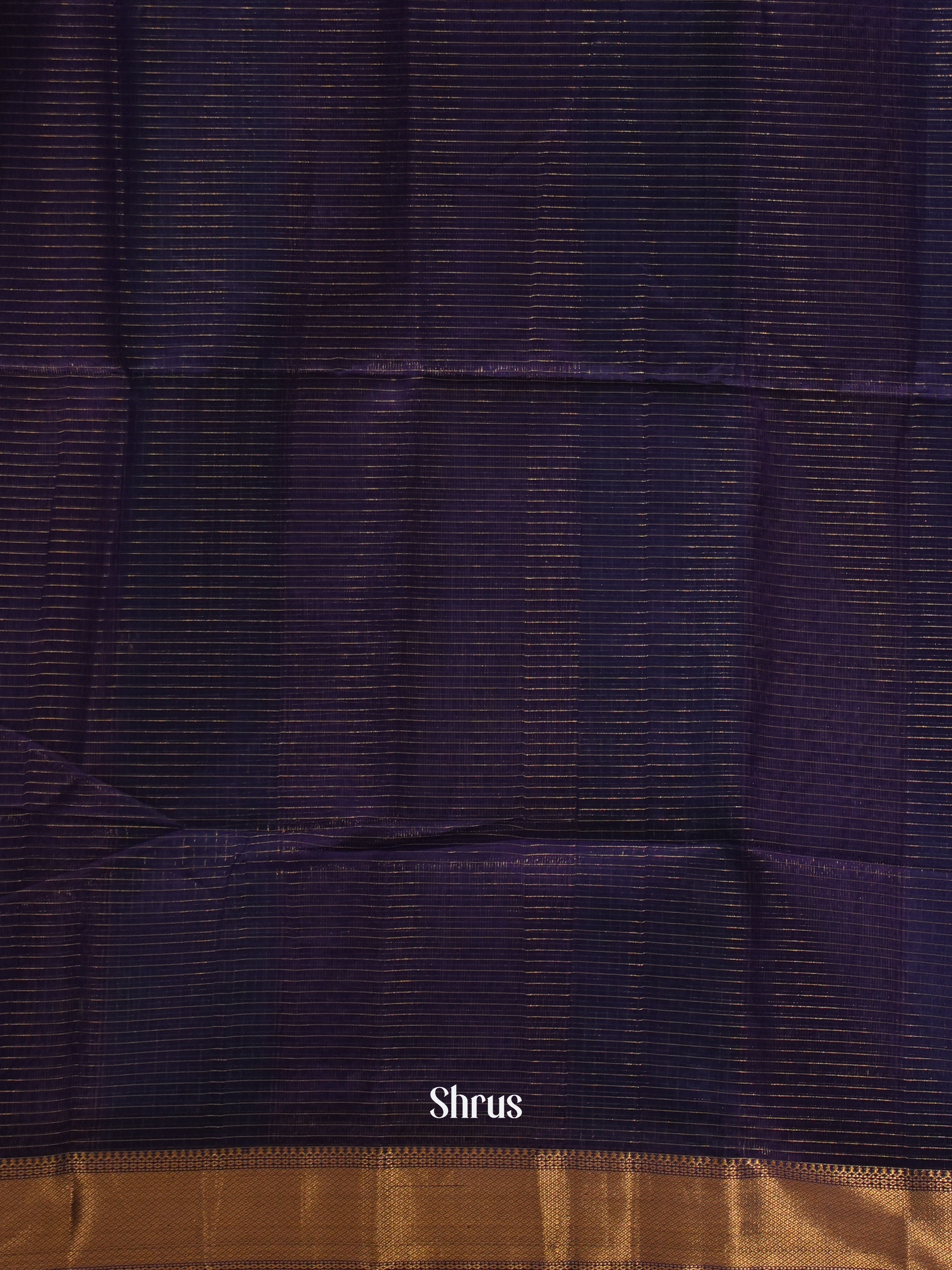 Peacock blue & Violet - Maheshwari silkcotton Saree - Shop on ShrusEternity.com