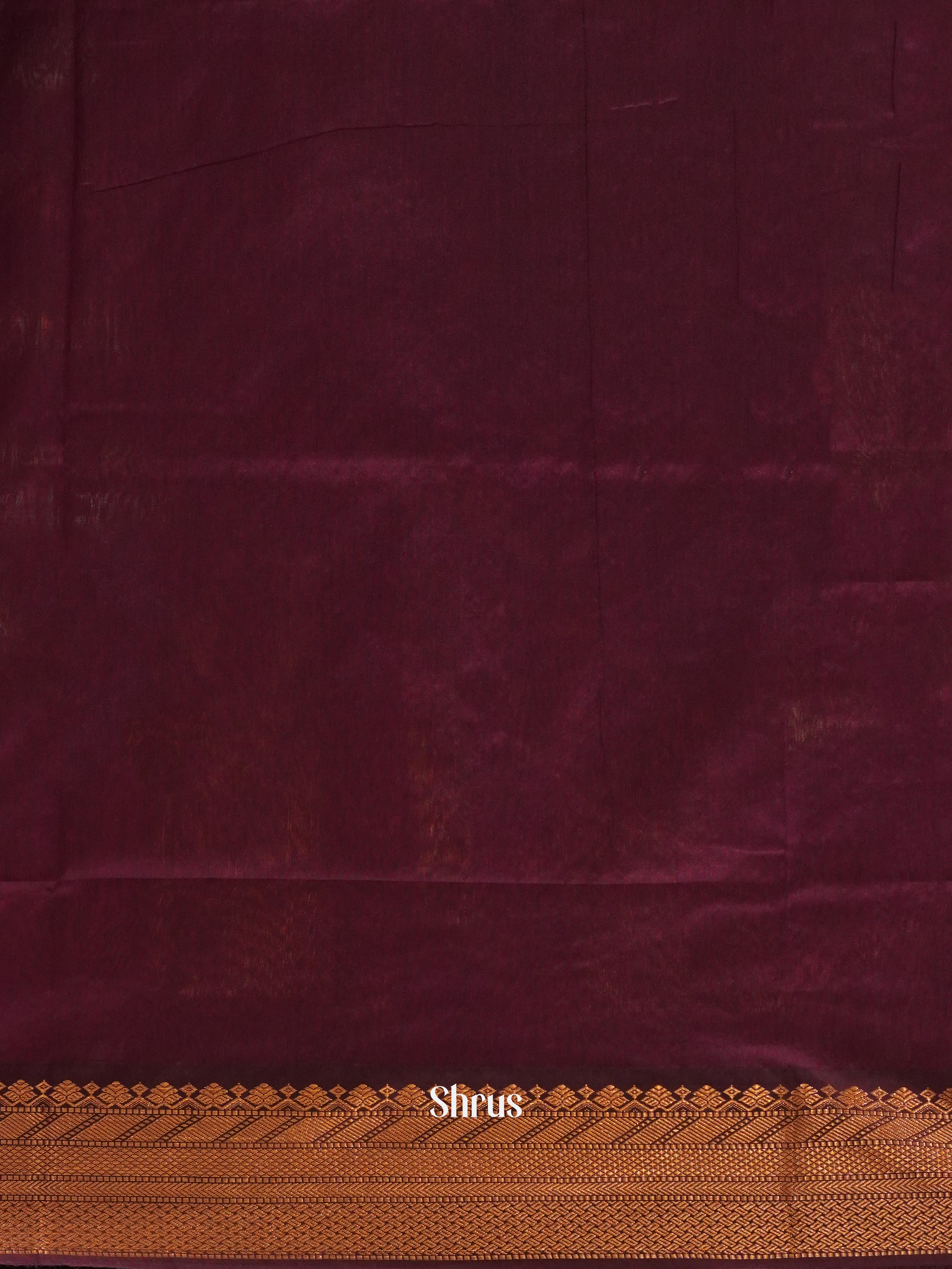 Wine(Single Tone) - Kalyani Cotton - Shop on ShrusEternity.com