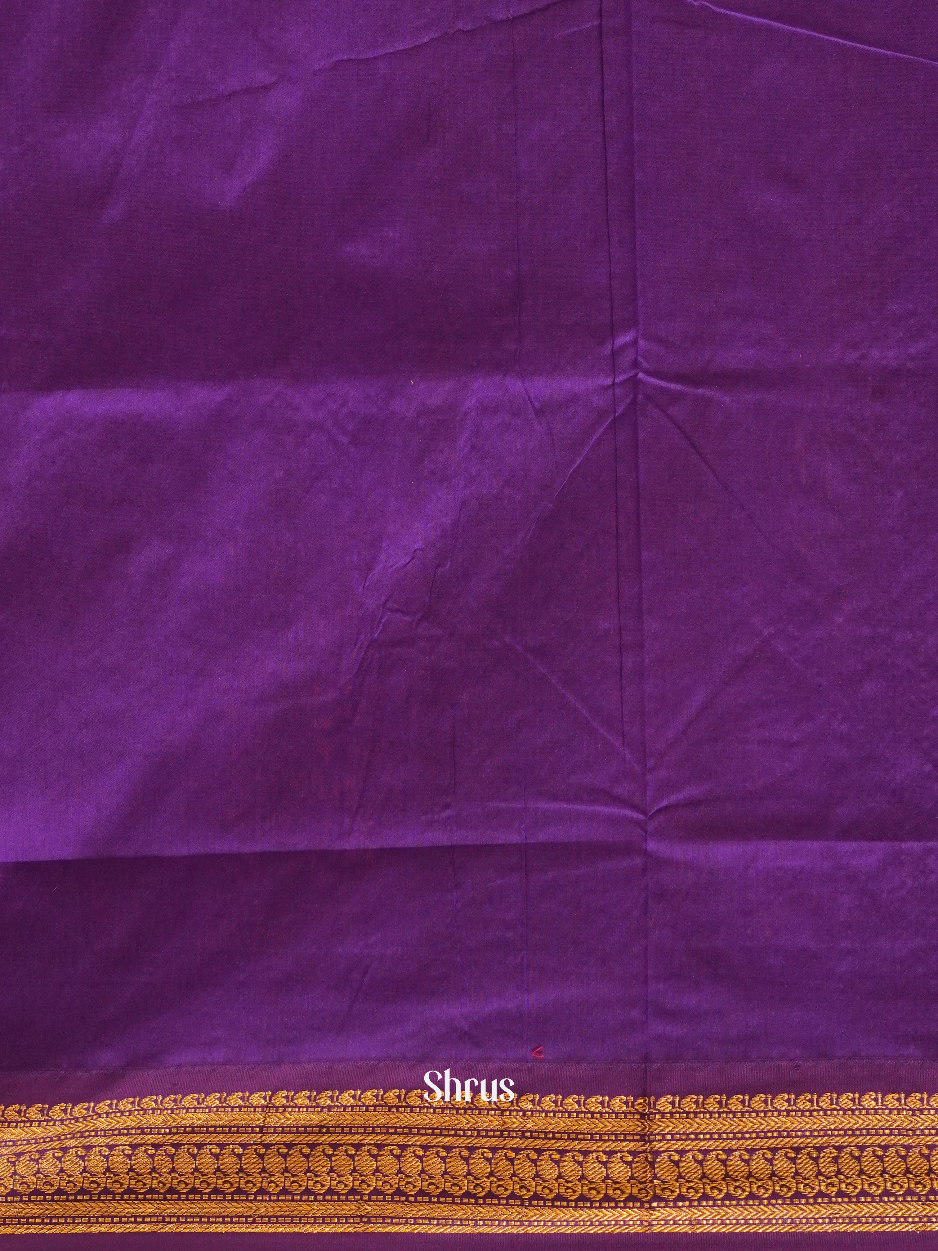 Mango Yellow & Purple - Kalyani Cotton - Shop on ShrusEternity.com