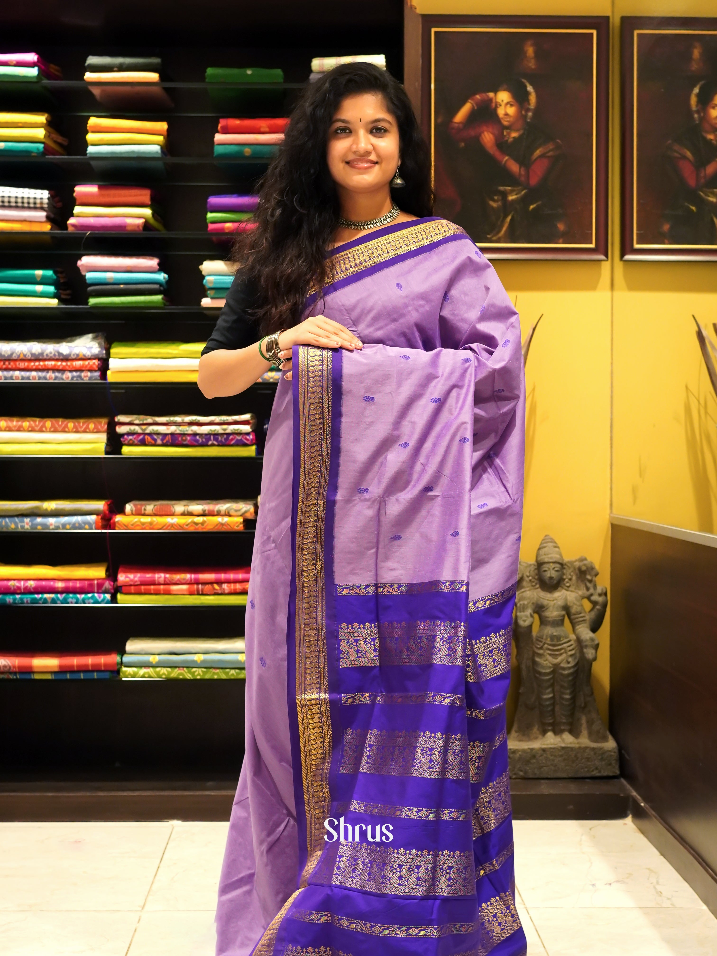 Lavender & Purple - Kalyani Cotton - Shop on ShrusEternity.com
