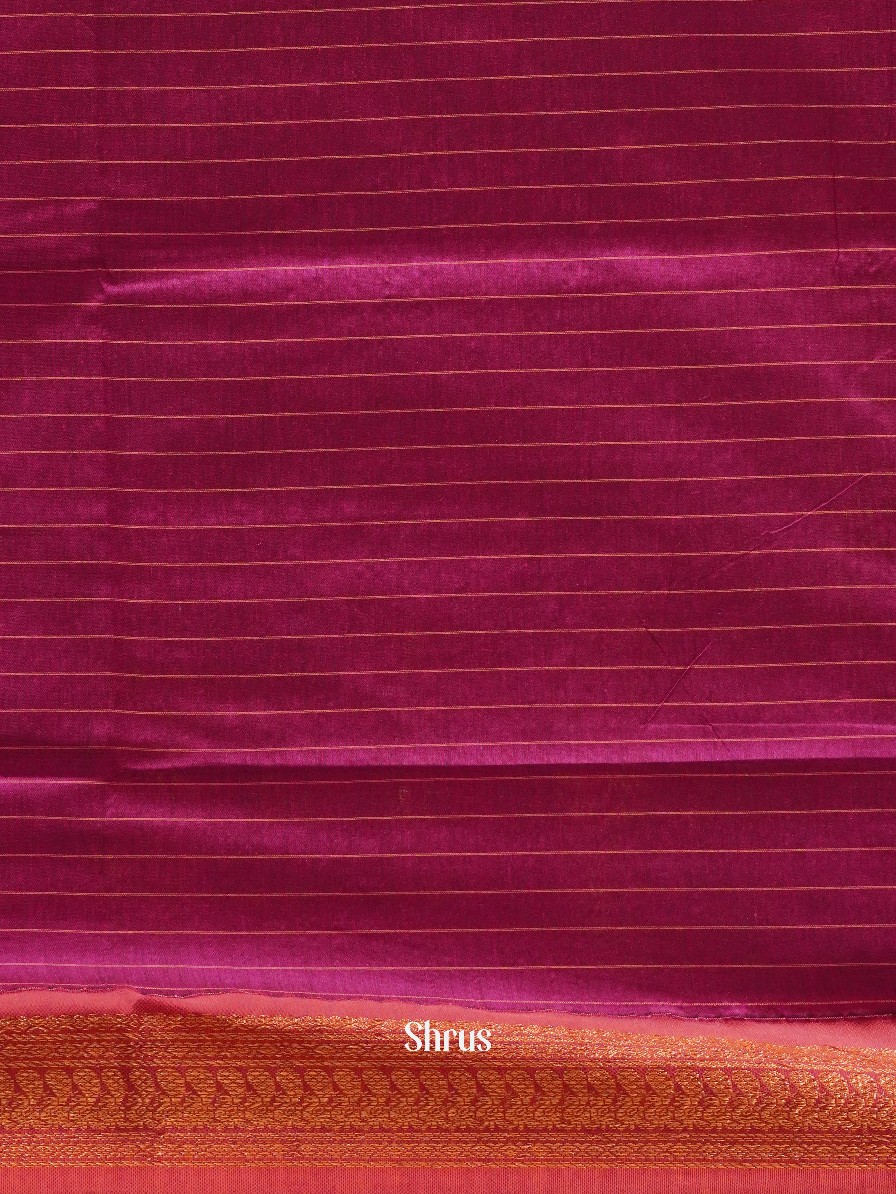 Blue & Majenta - Kalyani Cotton Saree - Shop on ShrusEternity.com