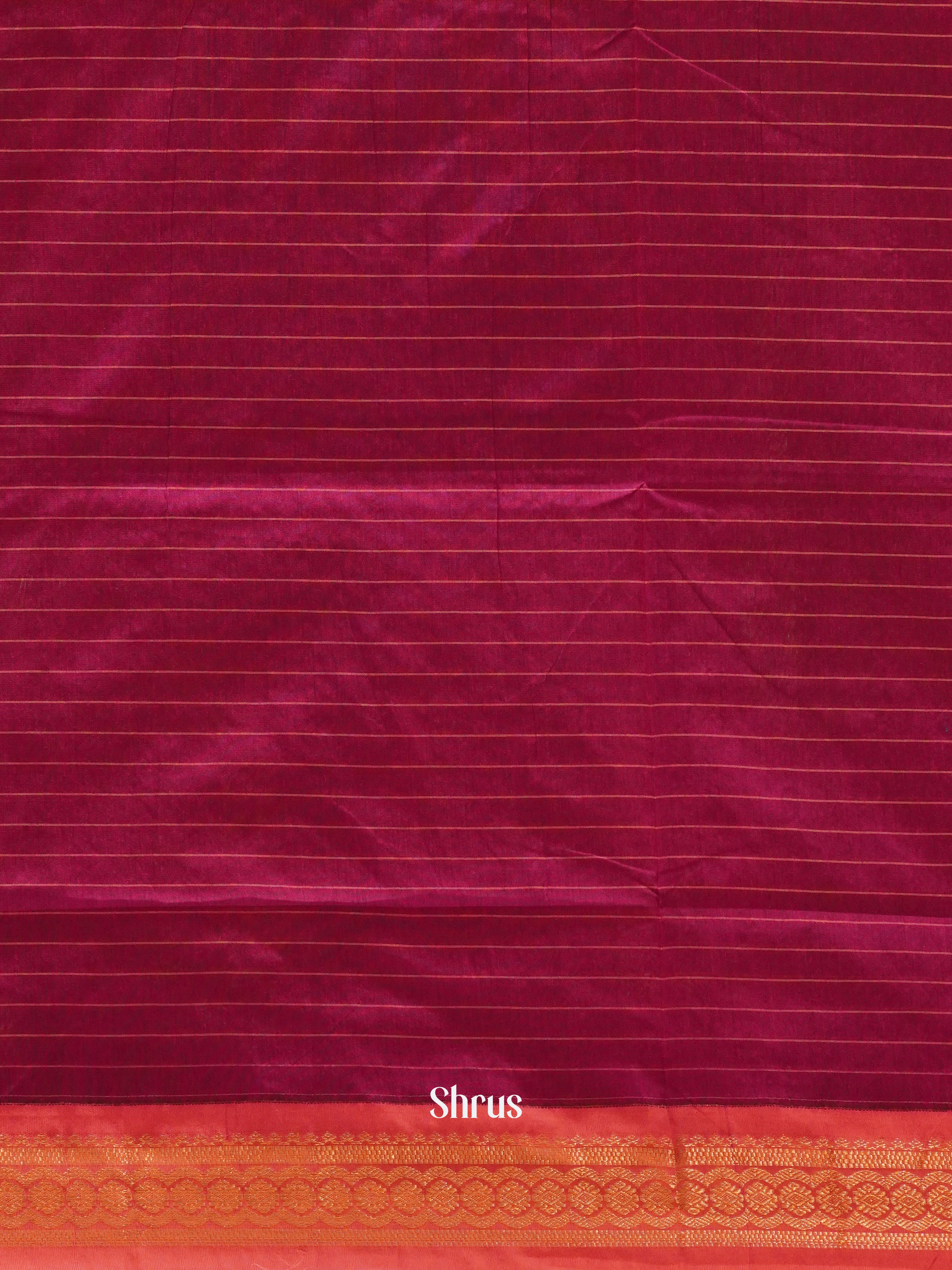 Blue & Majenta - Kalyani Cotton Saree - Shop on ShrusEternity.com