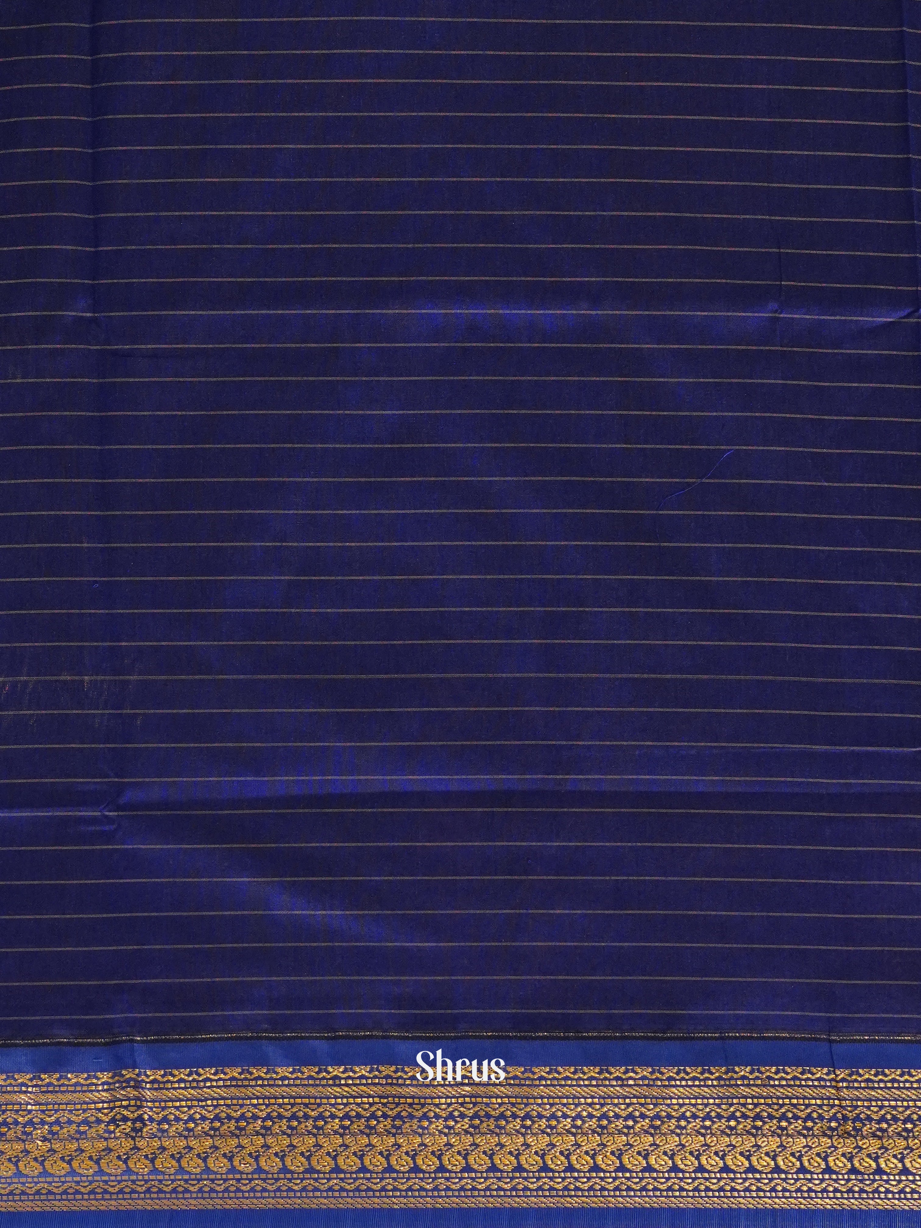 Black & Blue - Kalyani Cotton Saree - Shop on ShrusEternity.com