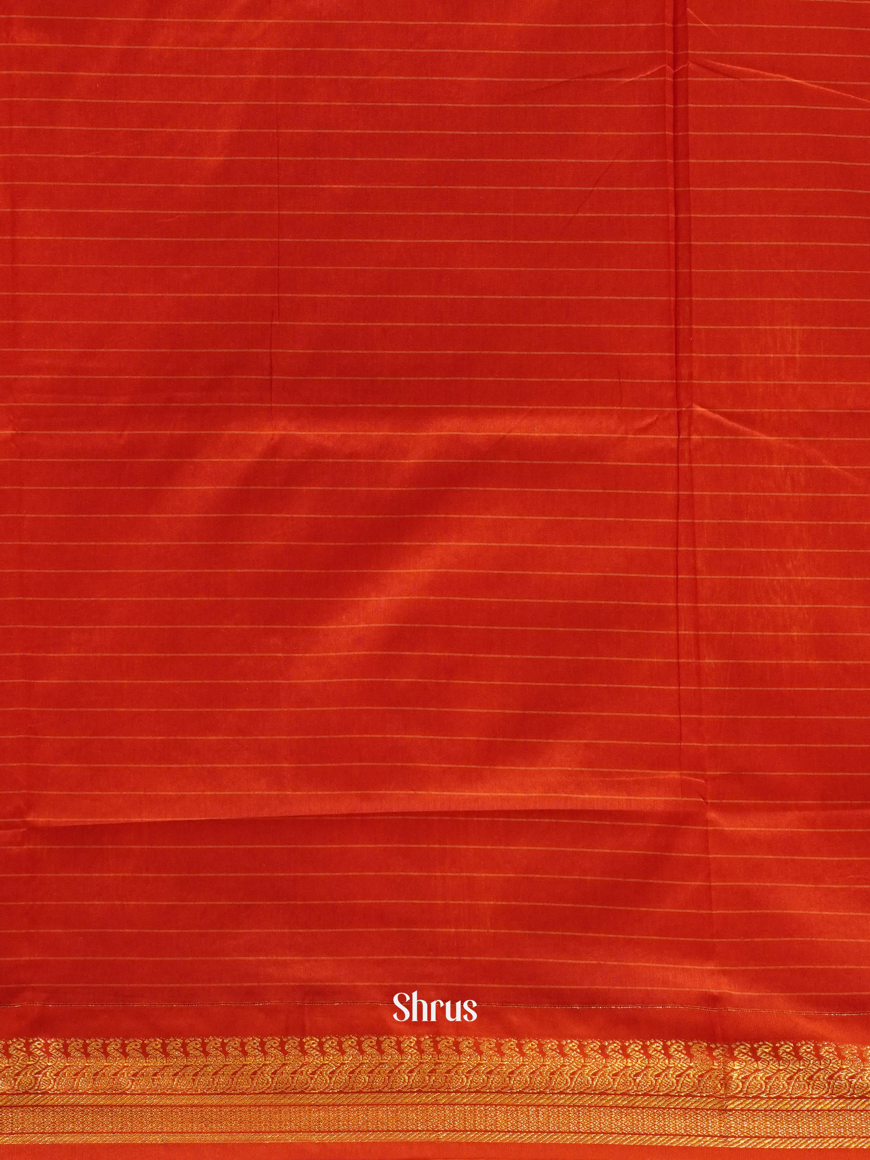 Peach & Red - Kalyani Cotton Saree - Shop on ShrusEternity.com