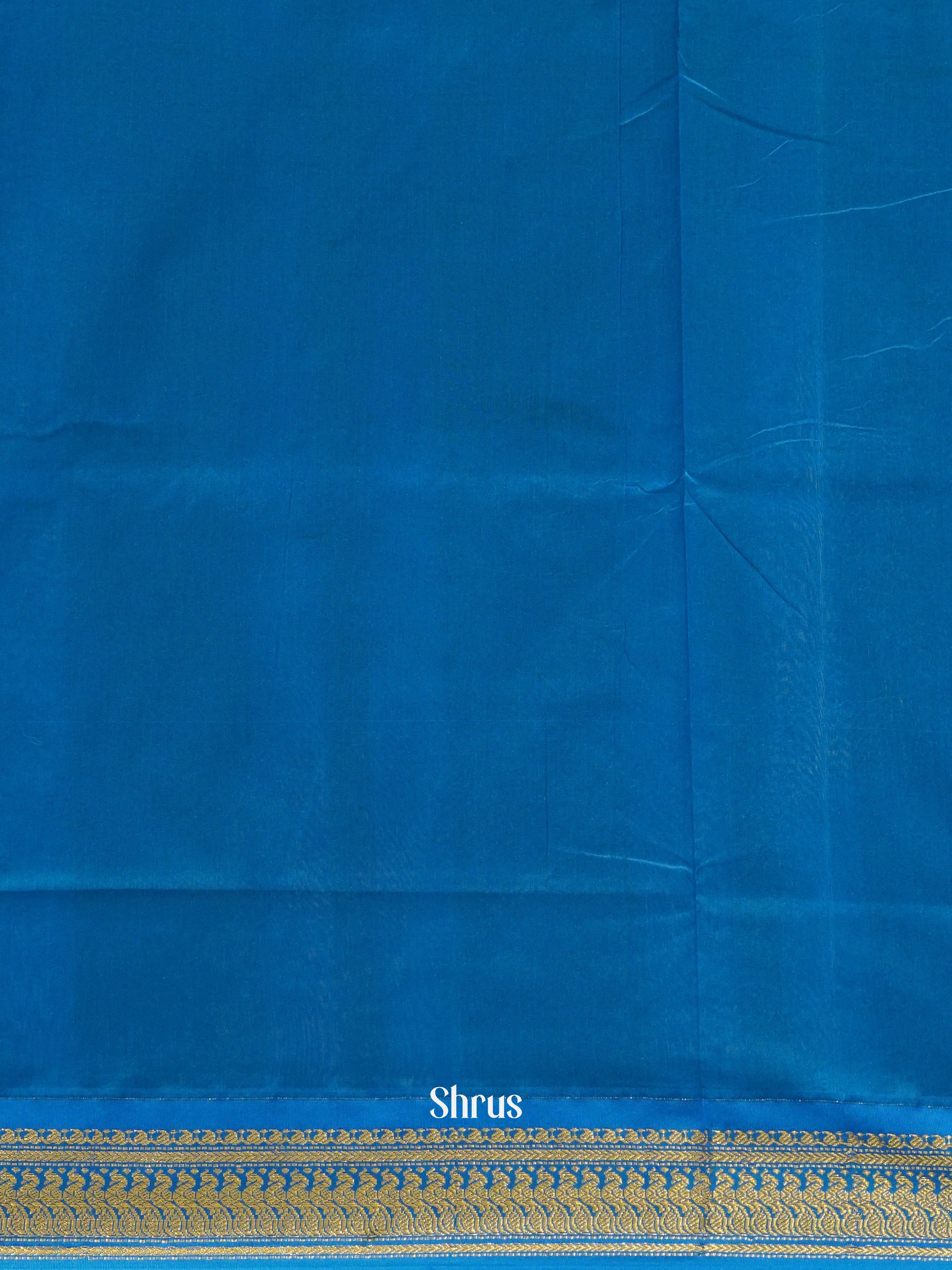 Grey & Blue - Kalyani Cotton Saree - Shop on ShrusEternity.com