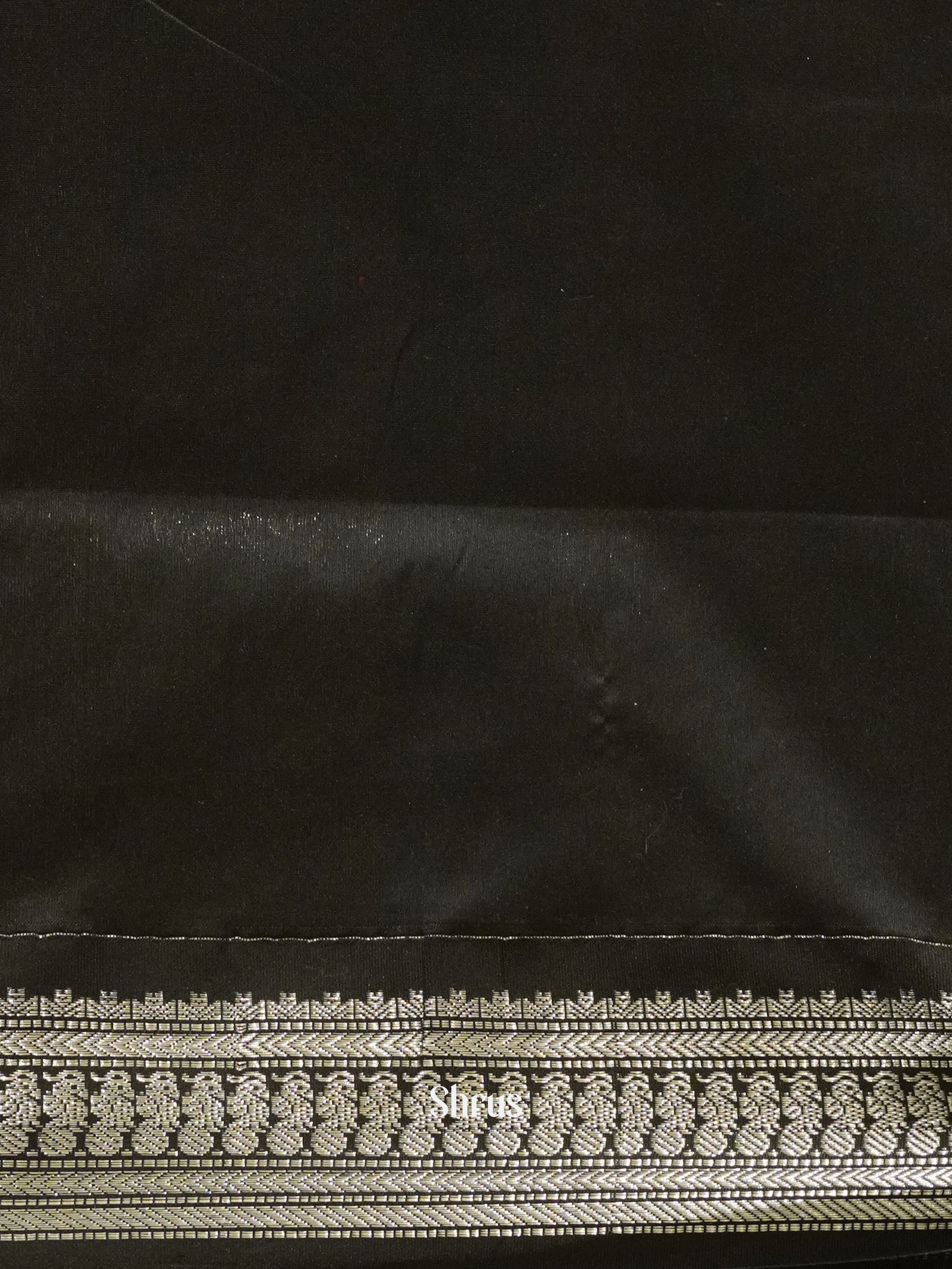 Maroon & Black- Kalyani Cotton Saree - Shop on ShrusEternity.com