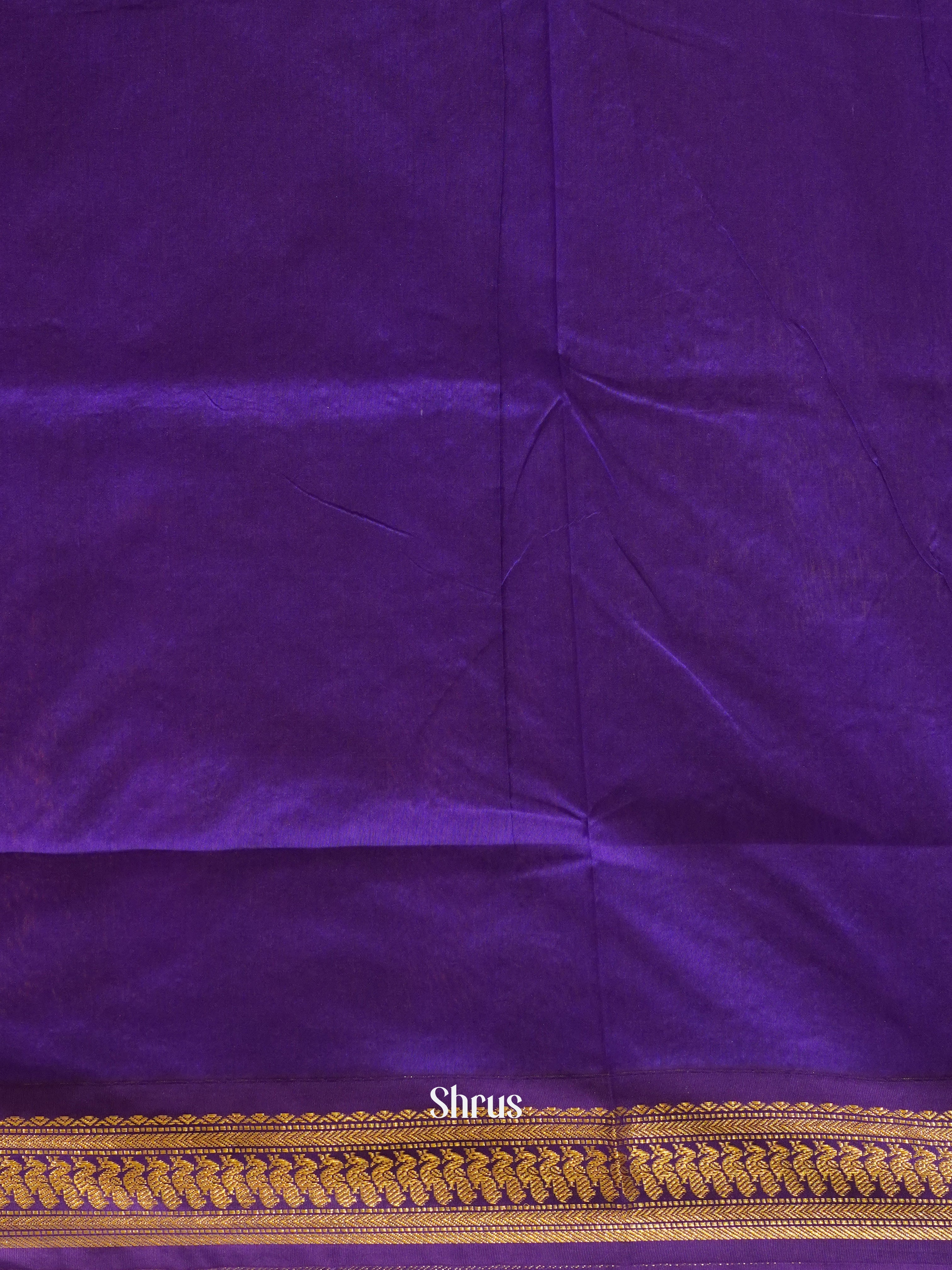 Purple & Violet - Kalyani Cotton Saree - Shop on ShrusEternity.com
