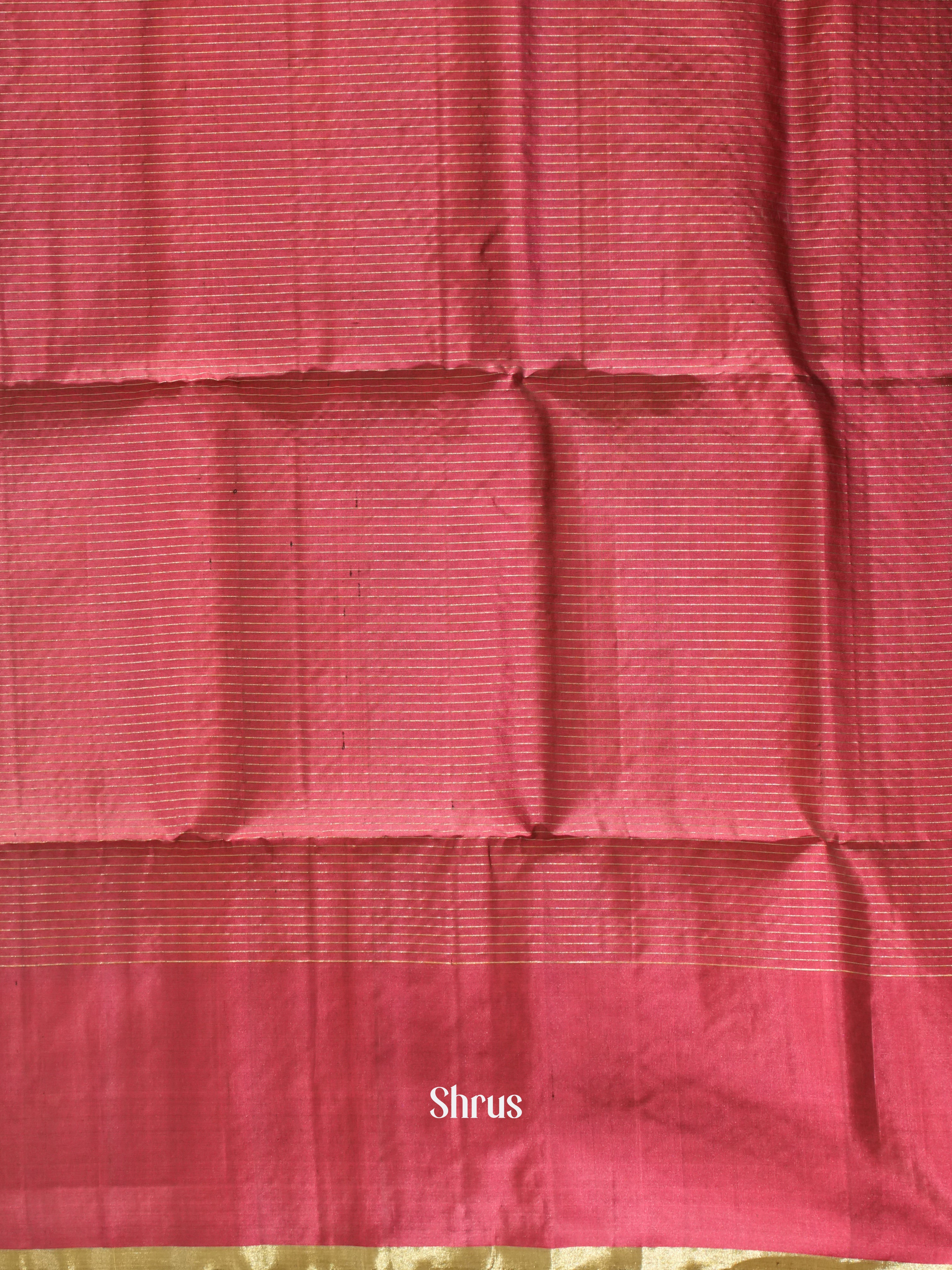 Grey & Maroon- Soft Silk Saree - Shop on ShrusEternity.com