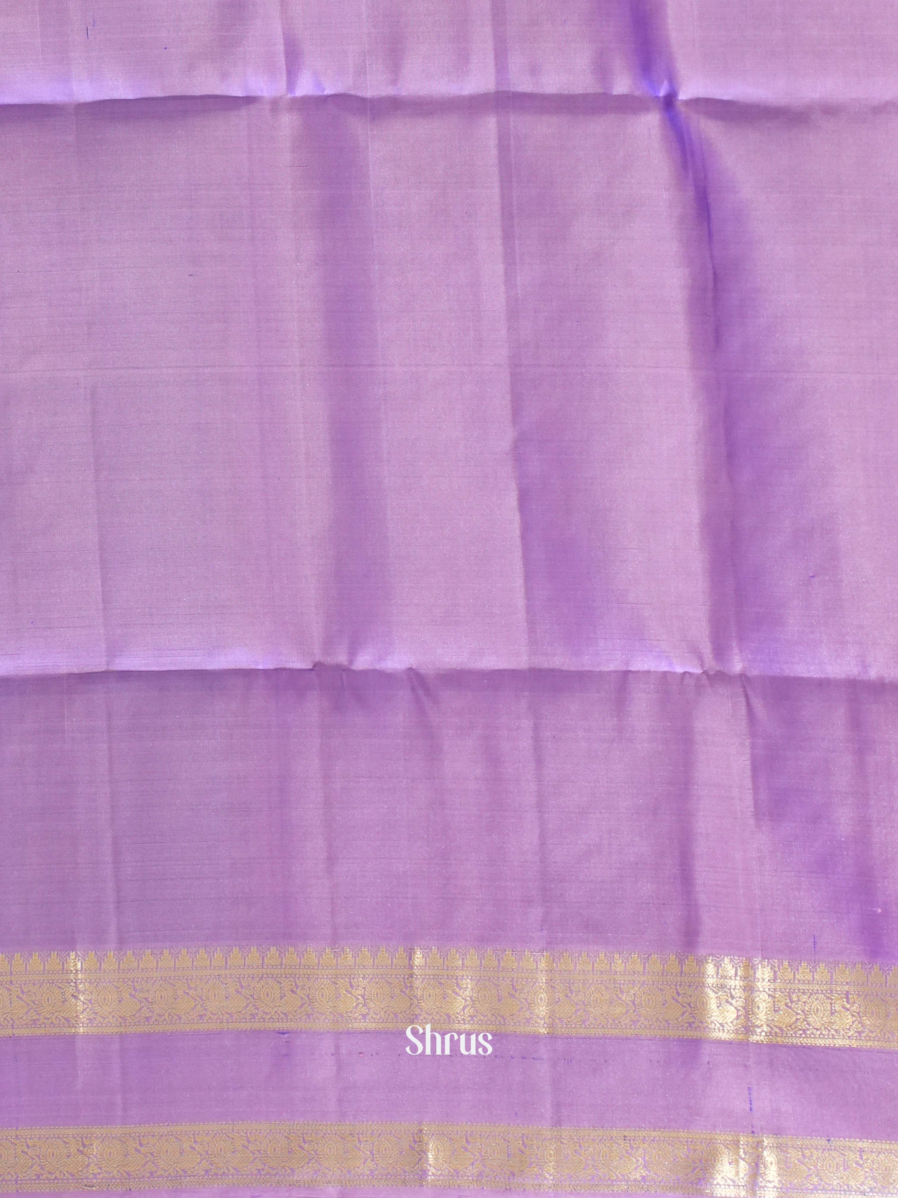Teal & Lavender- Soft Silk Saree - Shop on ShrusEternity.com