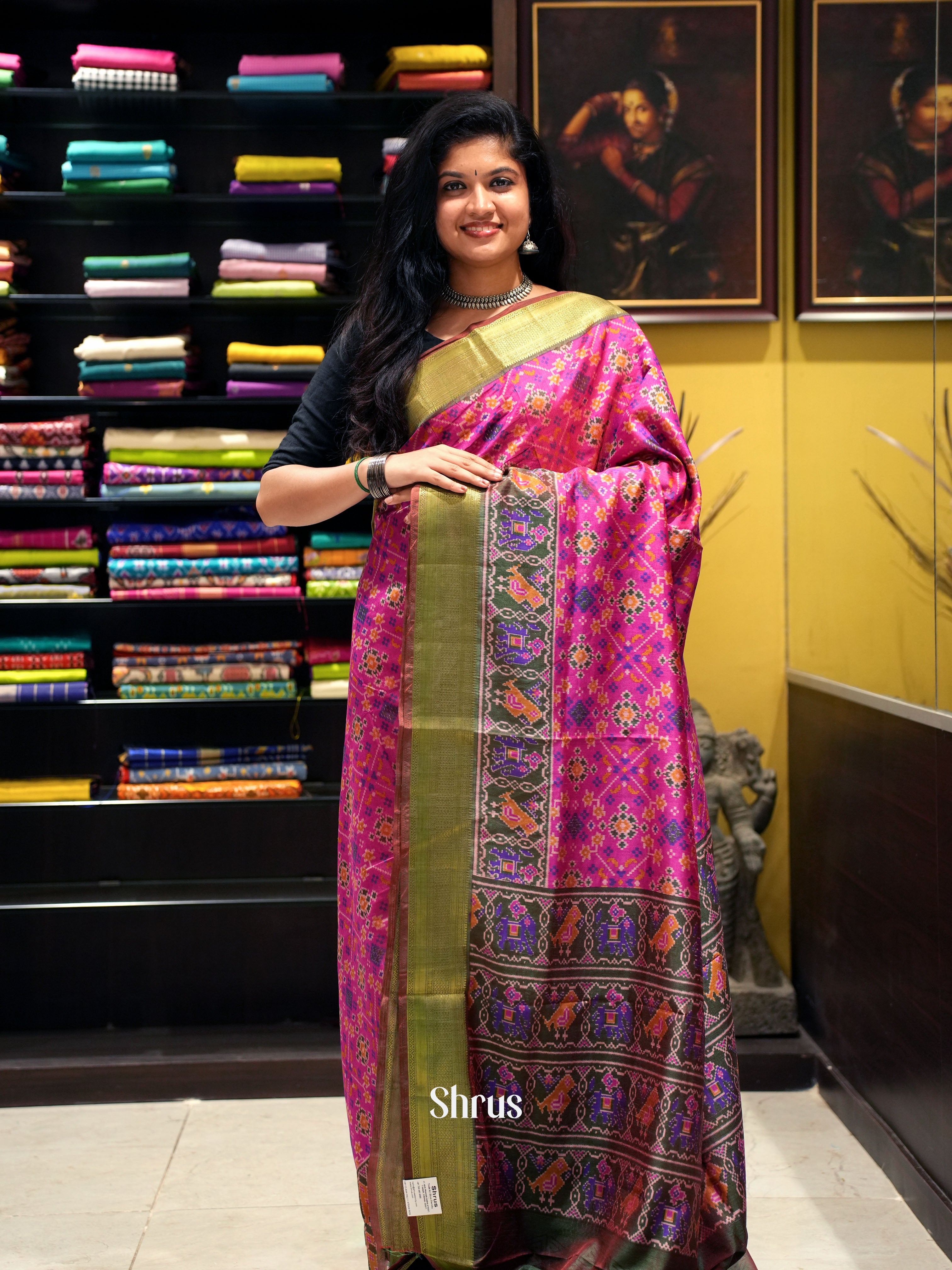 Pink & Purple -Semi patola - Shop on ShrusEternity.com