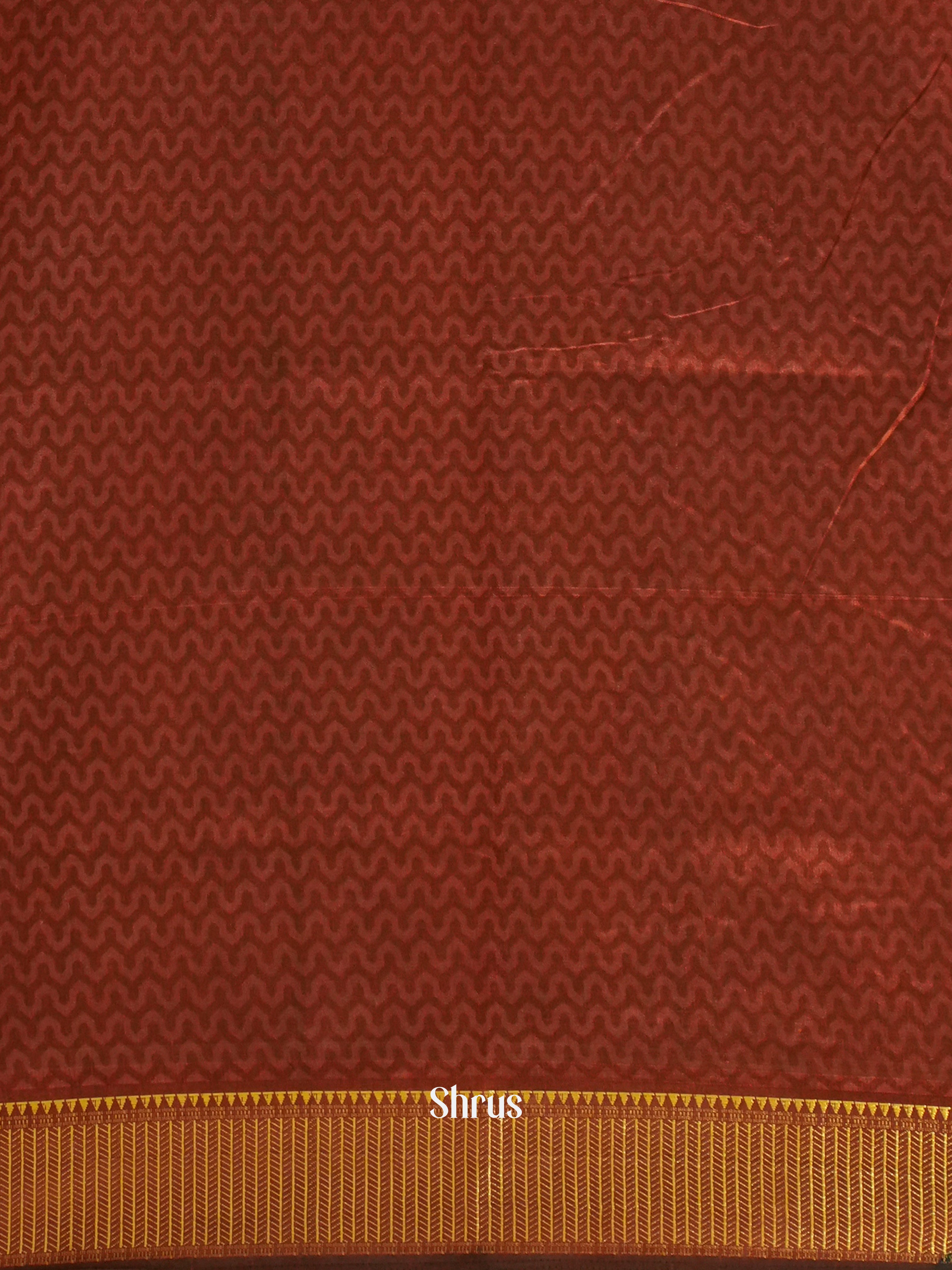 Black & Maroon - Semi Patola Saree - Shop on ShrusEternity.com