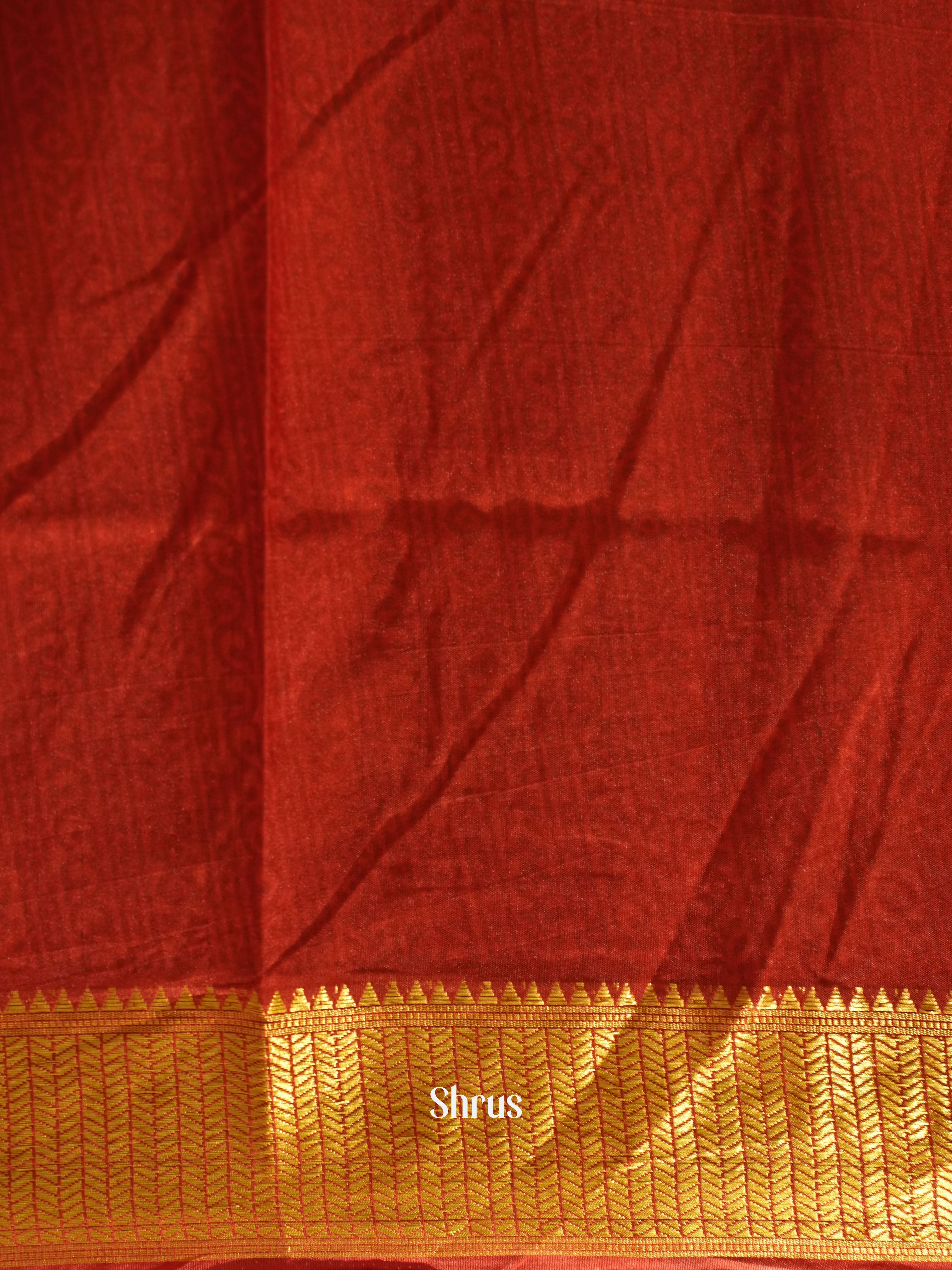 Orange & Red -Semi Patola - Shop on ShrusEternity.com