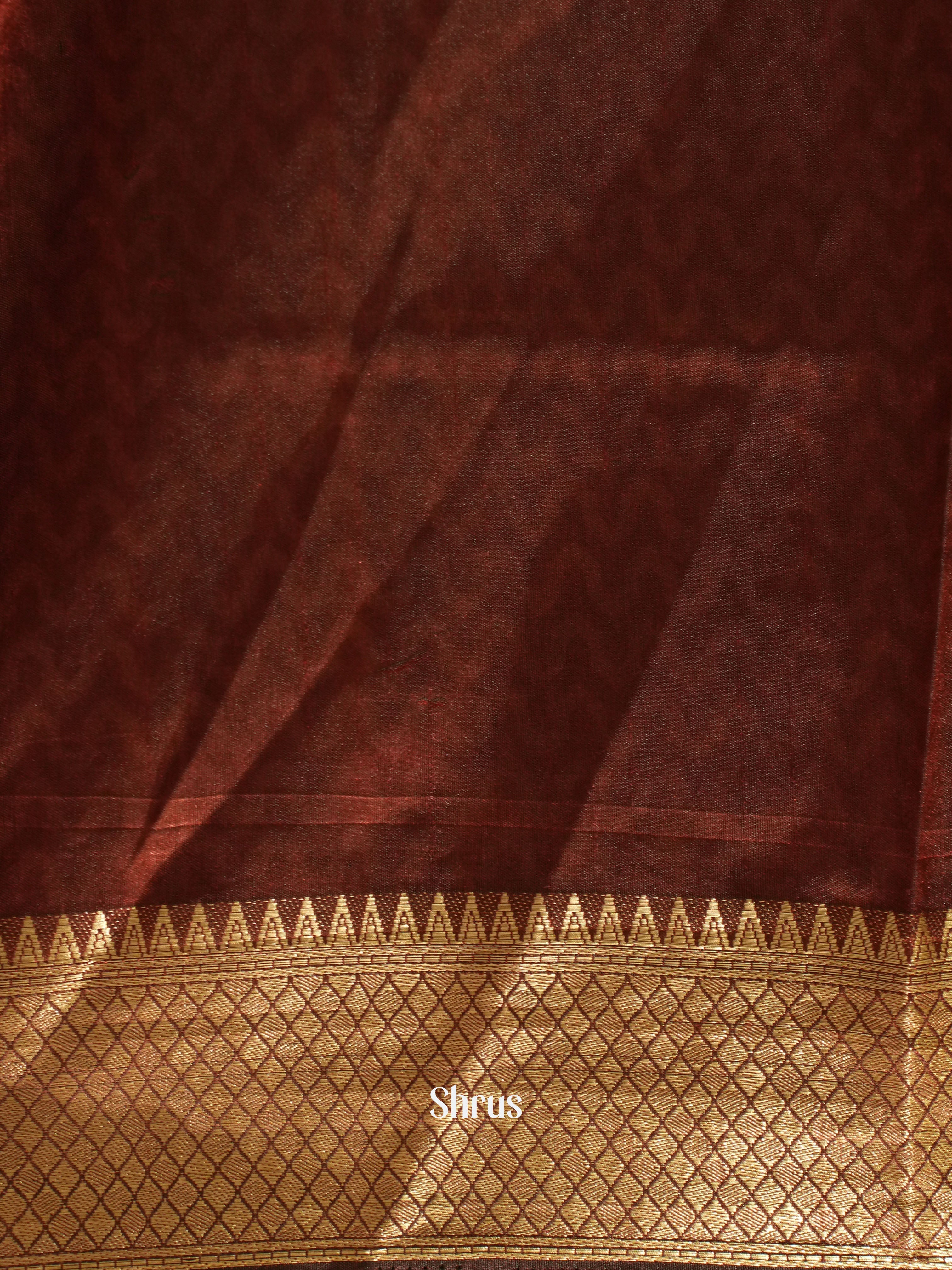 Black & Maroon -Semi Patola - Shop on ShrusEternity.com