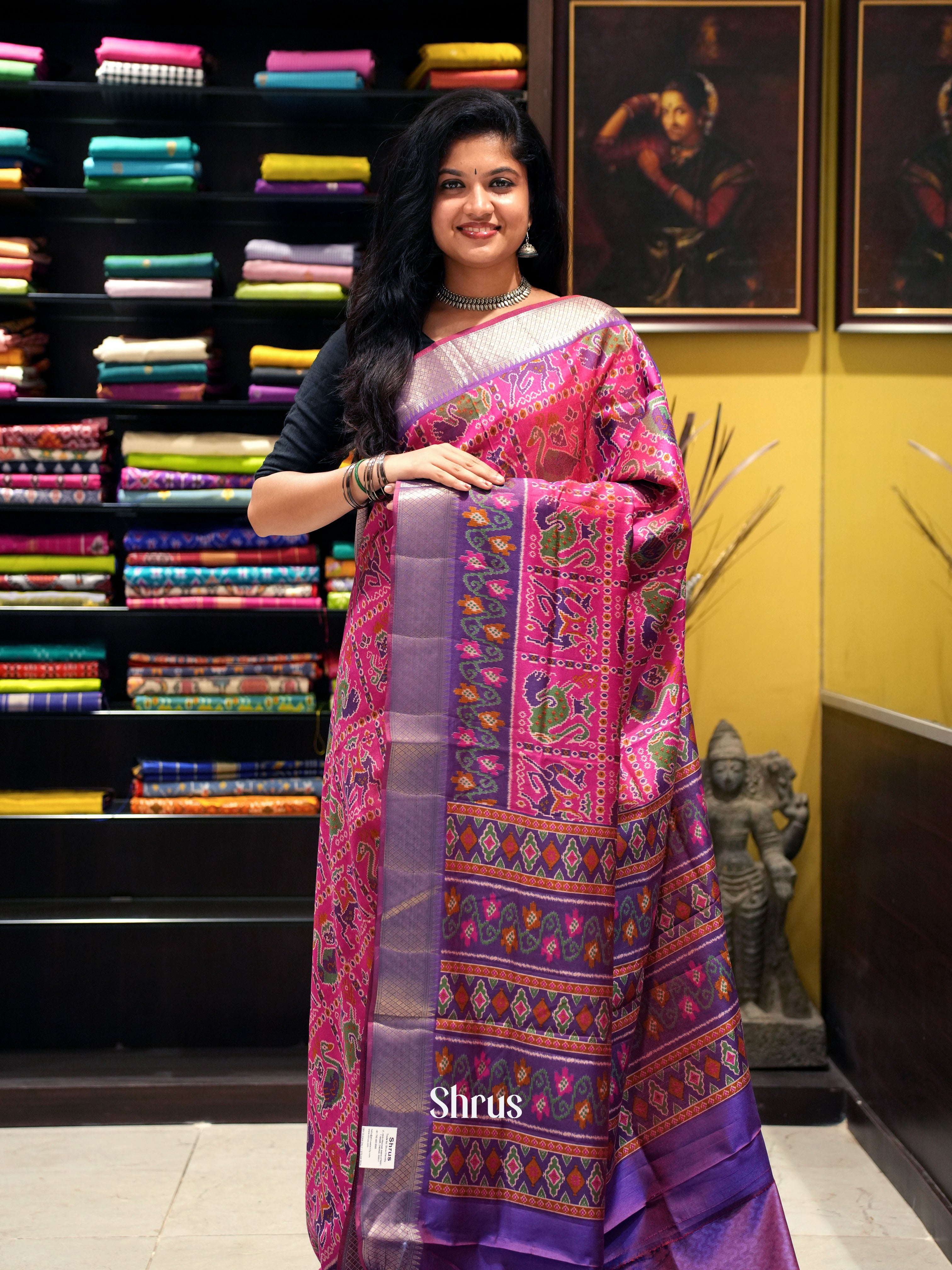 Pink & Purple - Semi Patola - Shop on ShrusEternity.com