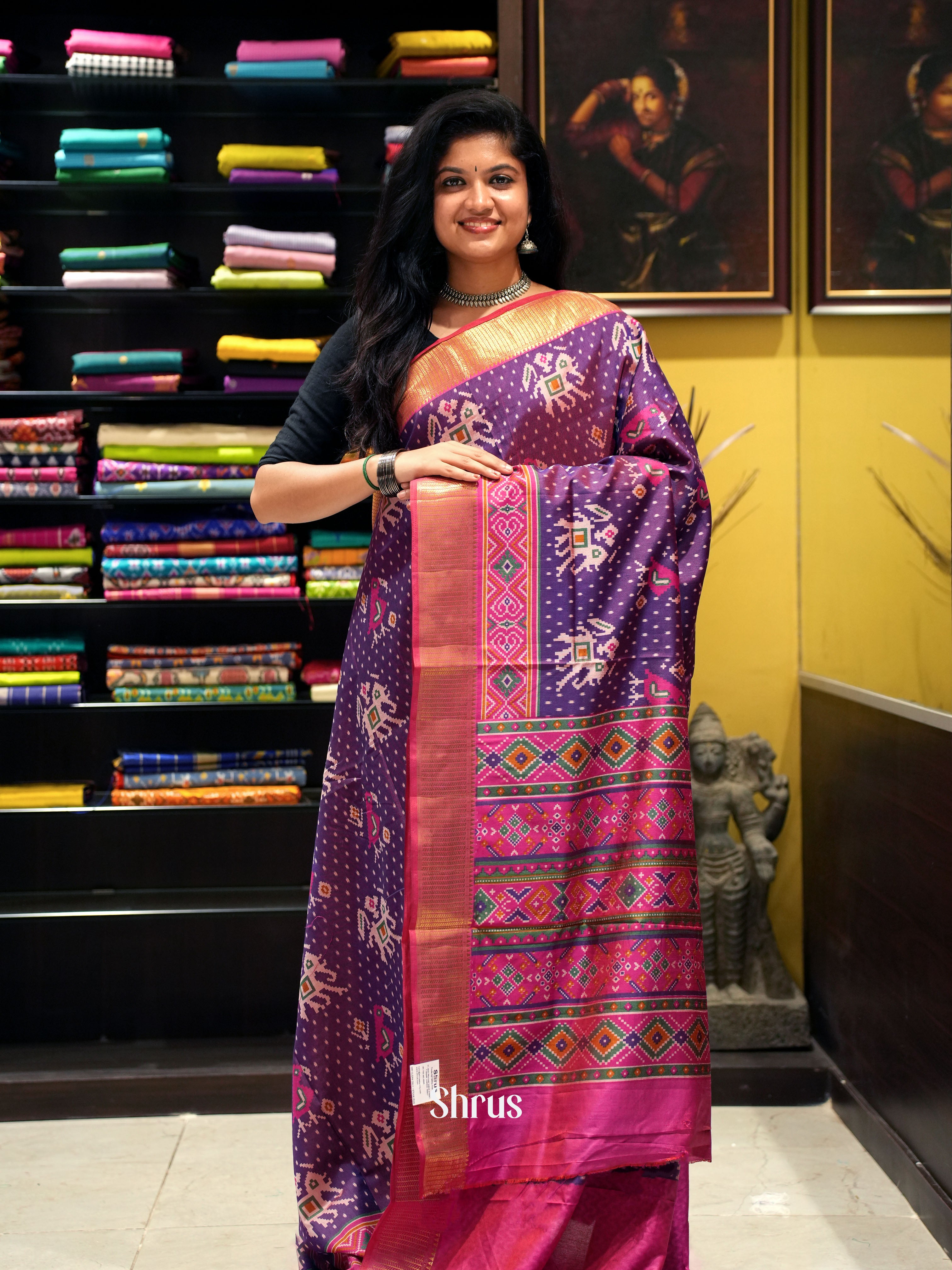 Purple & Pink - Semi Patola - Shop on ShrusEternity.com