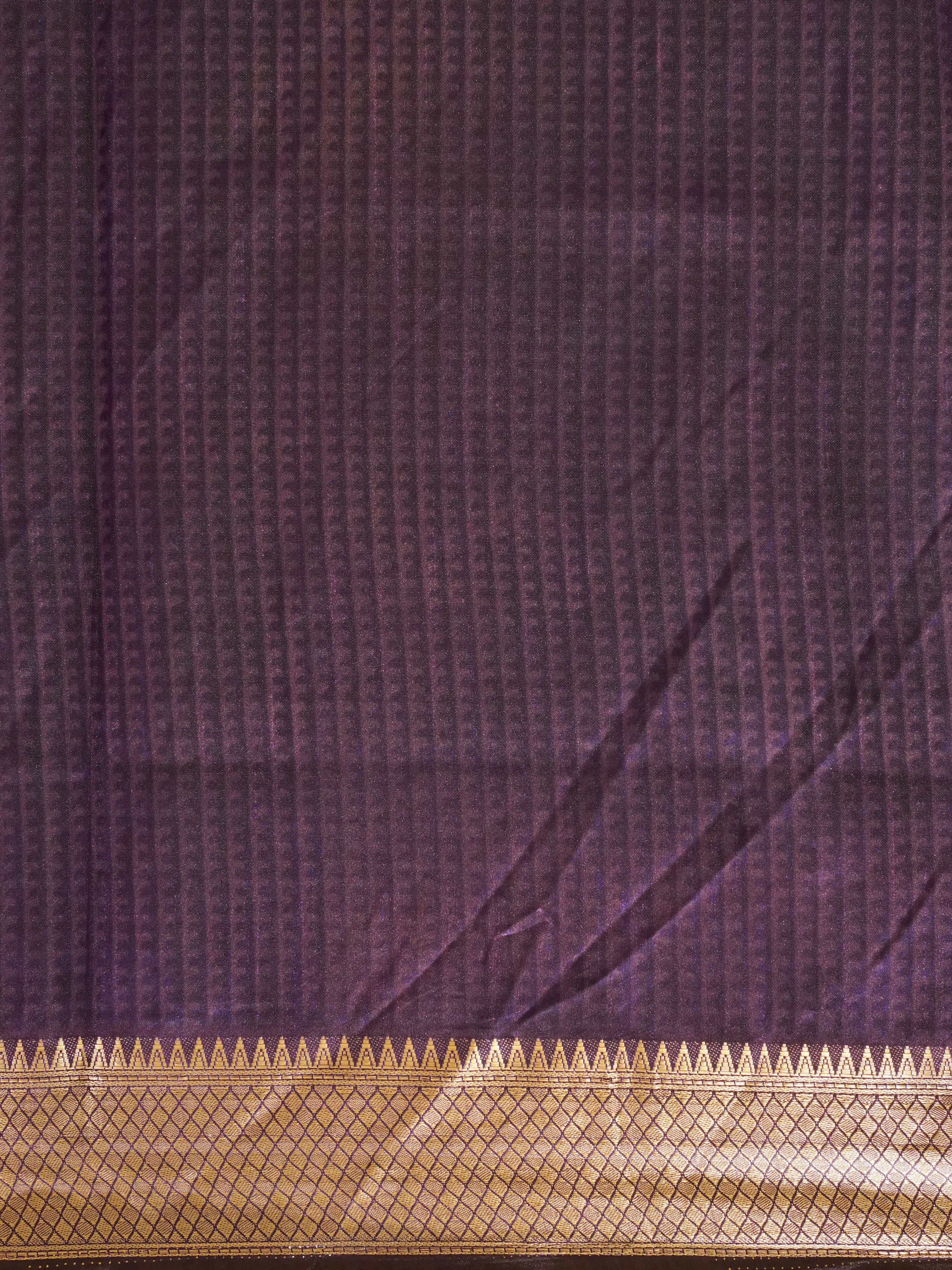 Blue & Violet - Semi Patola Saree - Shop on ShrusEternity.com