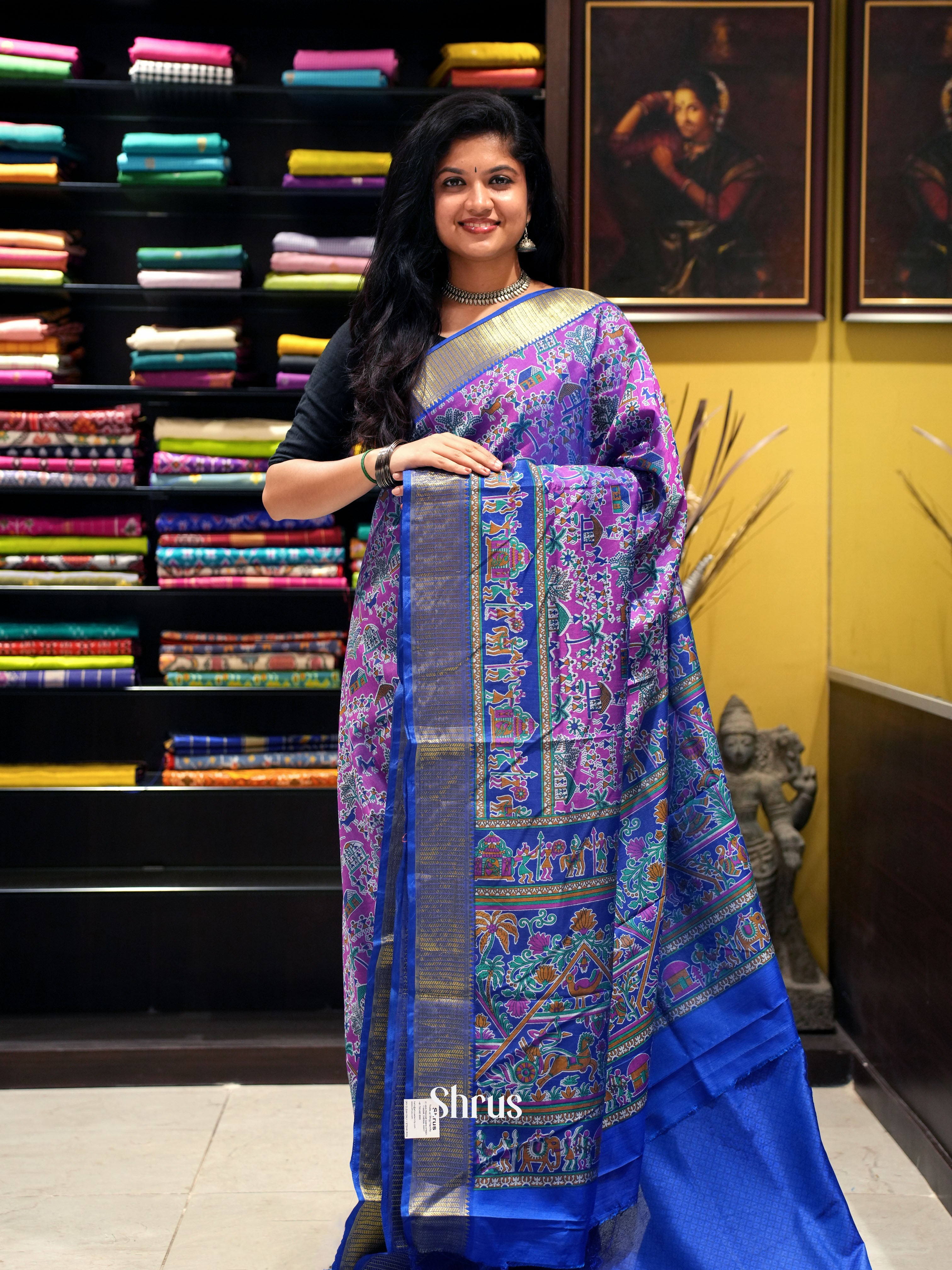 Purple & Blue - Semi Patola - Shop on ShrusEternity.com