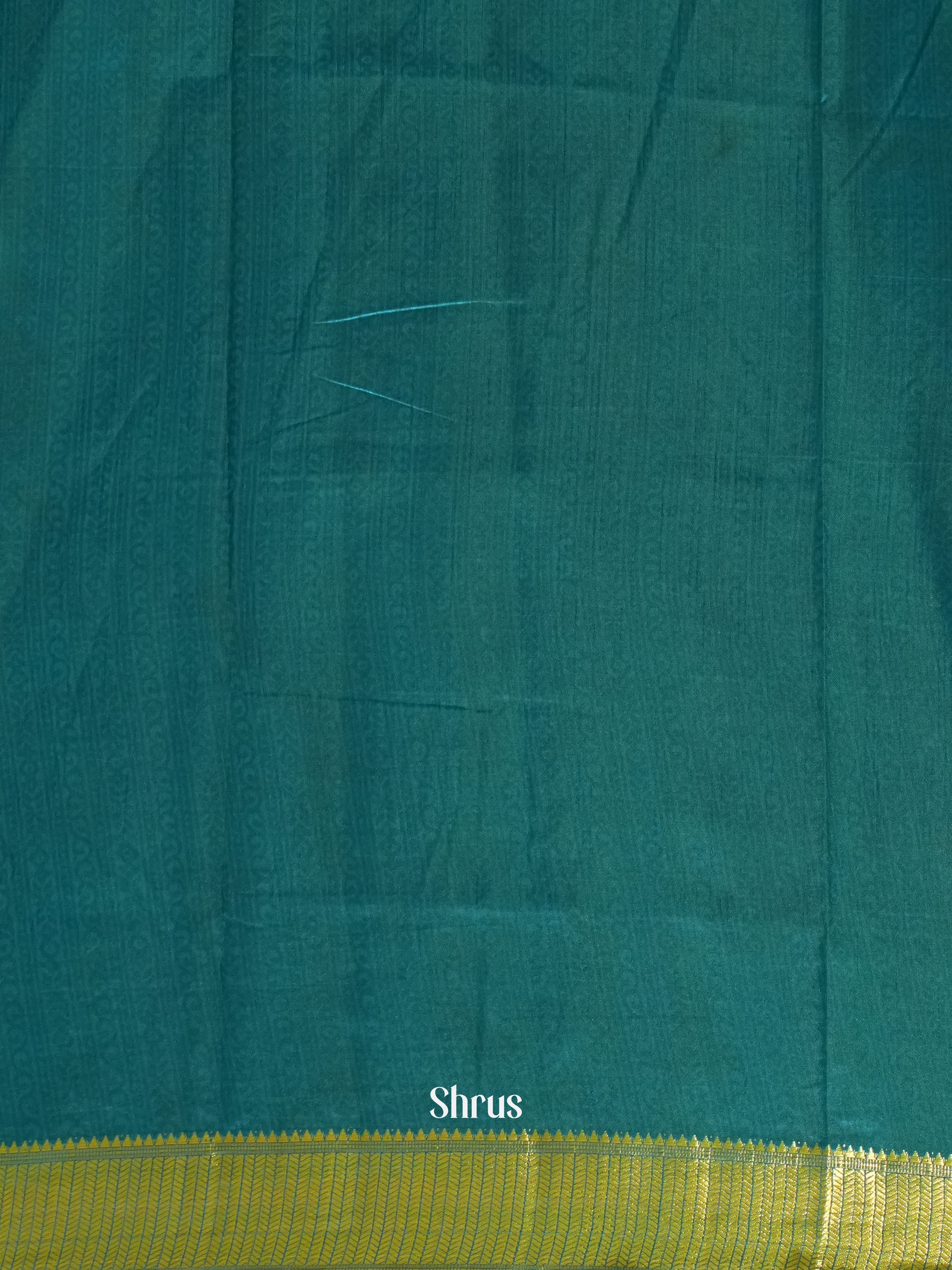 Brown & Teal - Semi Patola Saree - Shop on ShrusEternity.com
