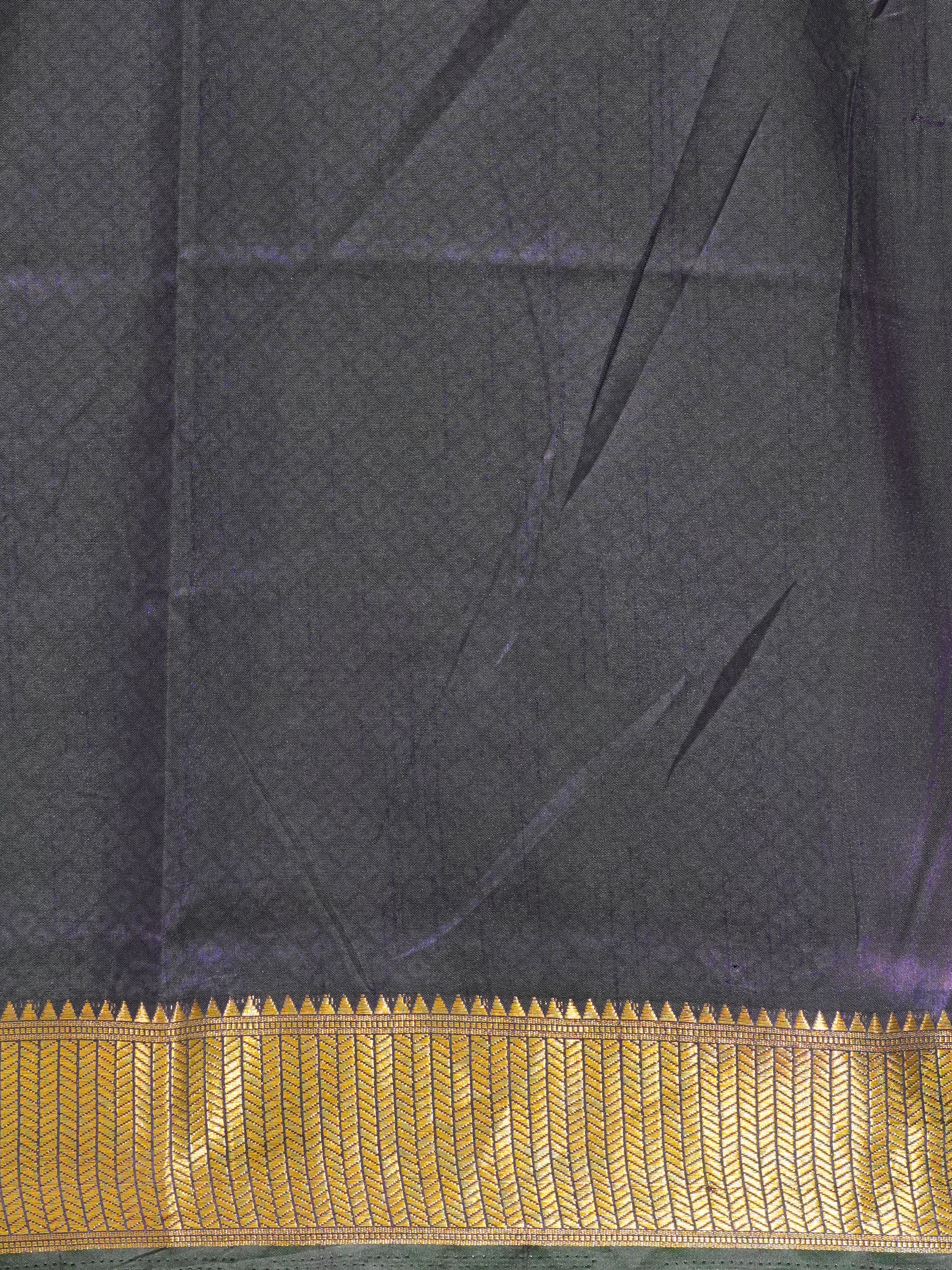 Blue & Purple - Semi Patola Saree - Shop on ShrusEternity.com