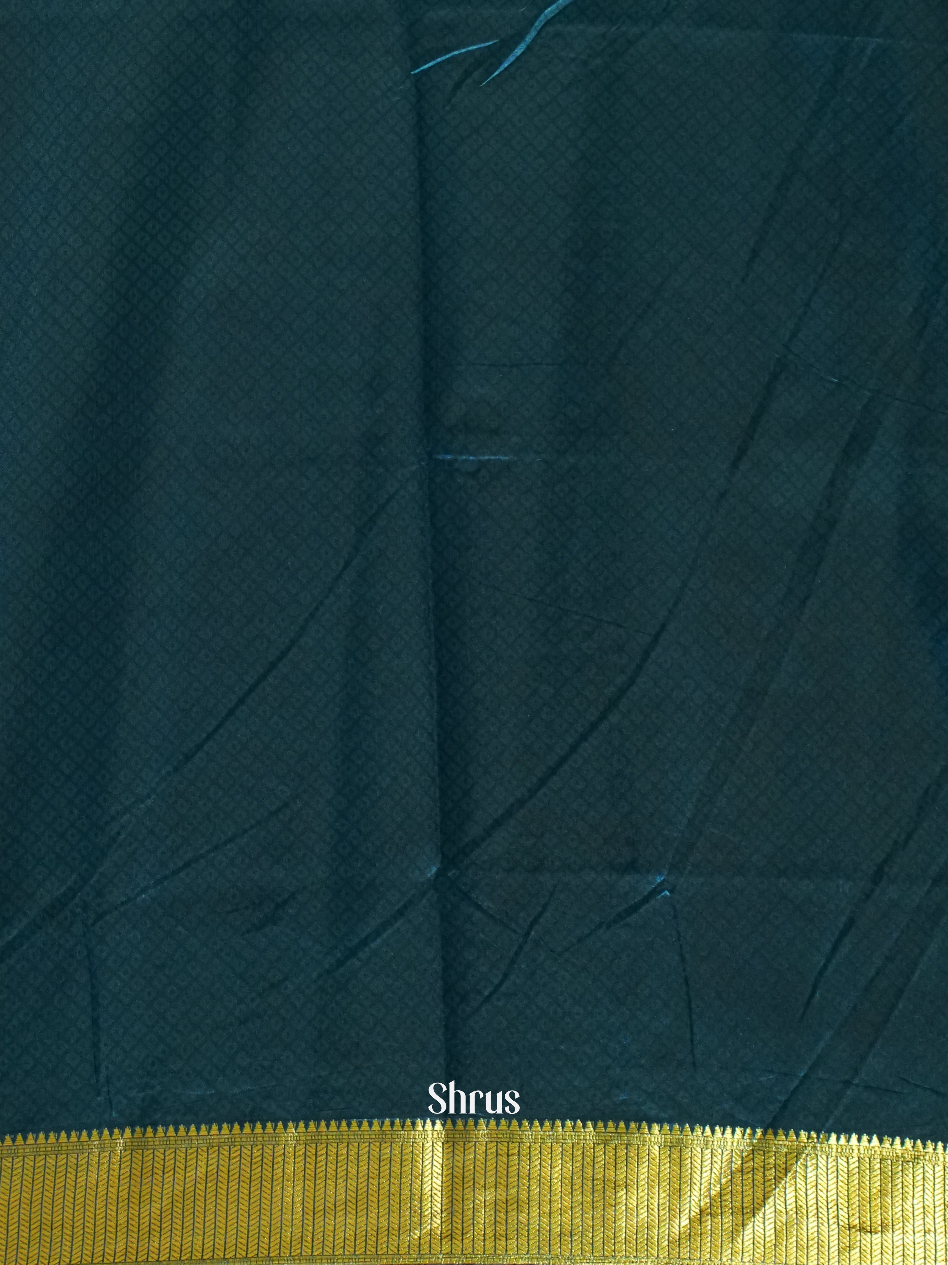 Brown & Blue - Semi Patola Saree - Shop on ShrusEternity.com