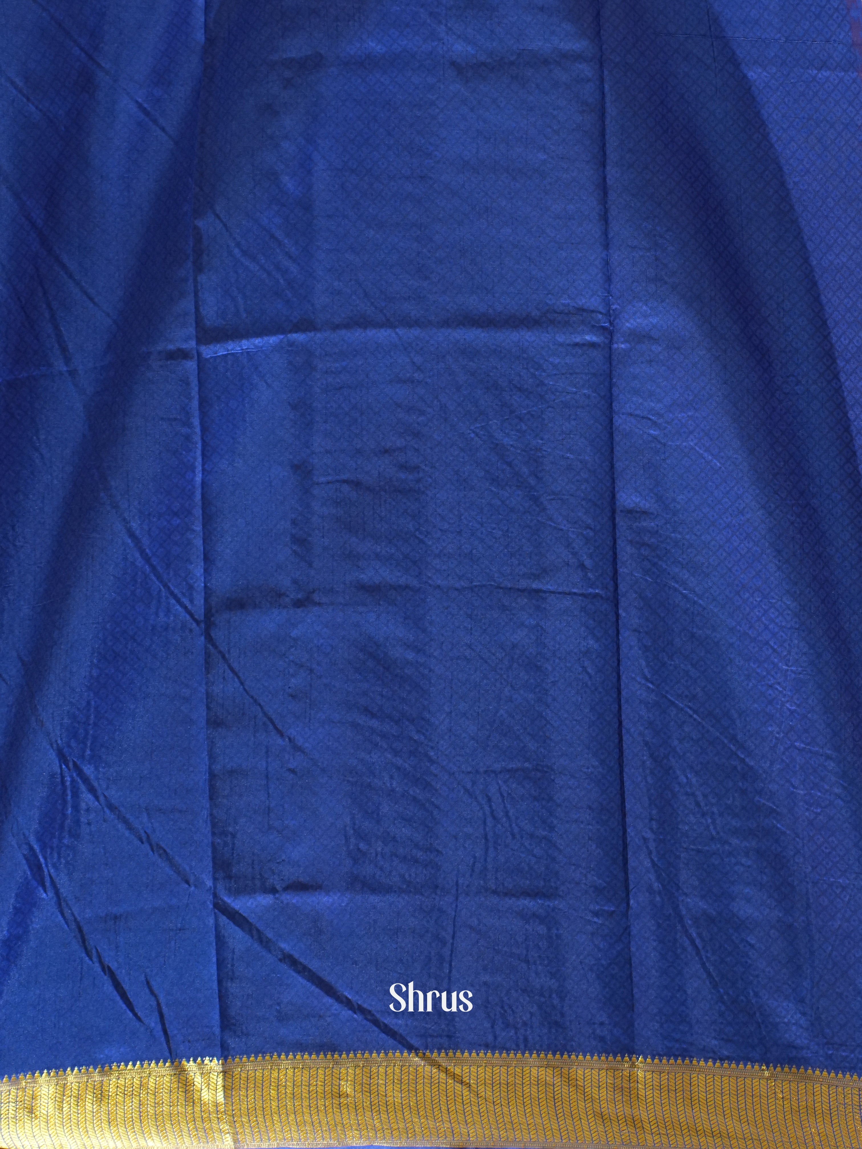 Purple & Blue - Semi Patola Saree - Shop on ShrusEternity.com