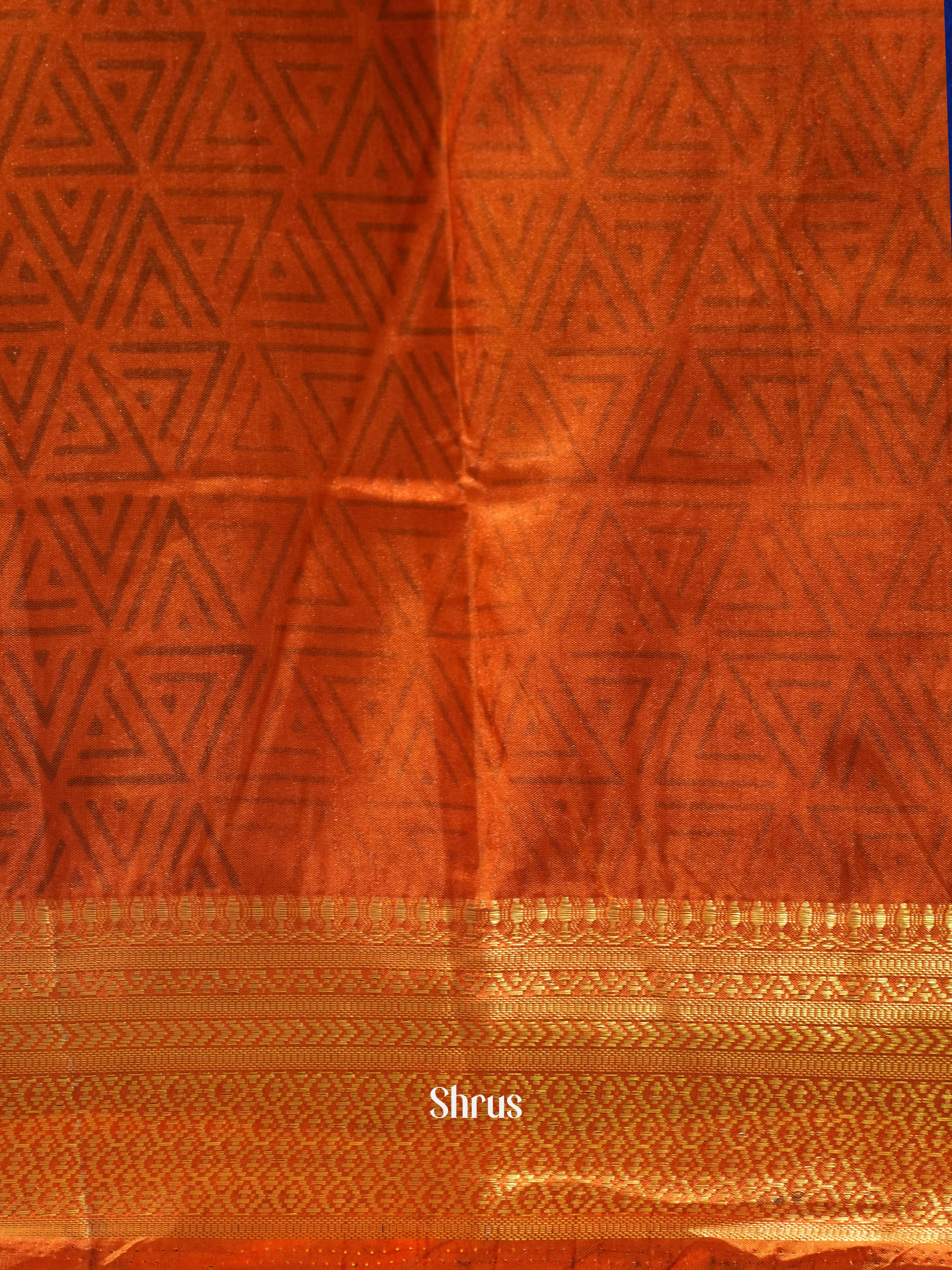 Brown & Brick - Semi Patola Saree - Shop on ShrusEternity.com