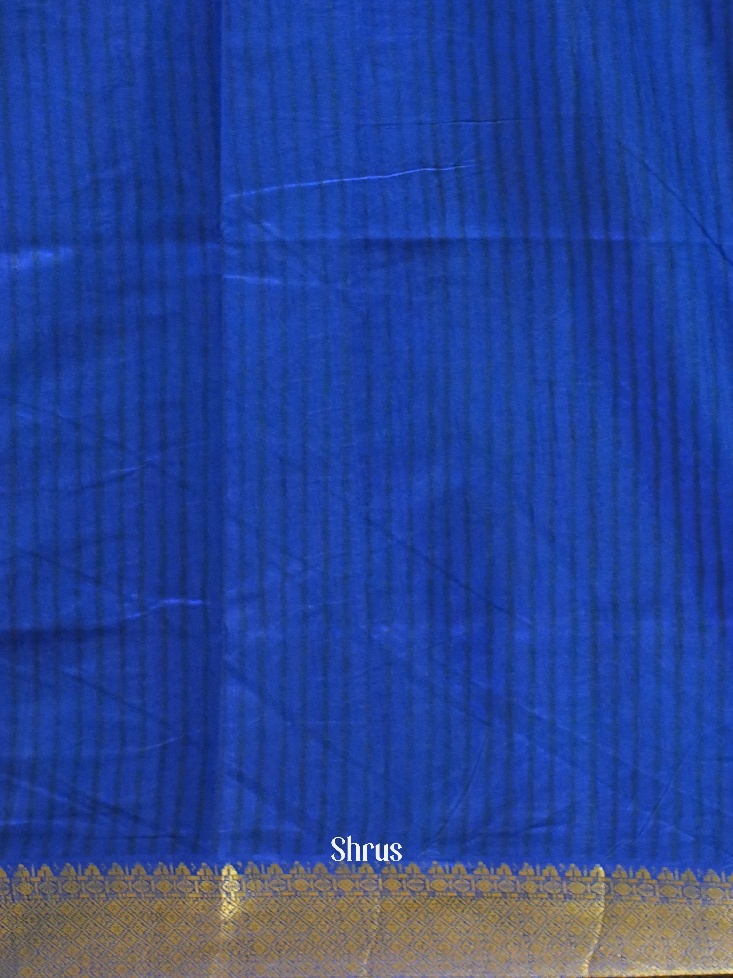 Purple & Blue - Semi Patola Saree - Shop on ShrusEternity.com