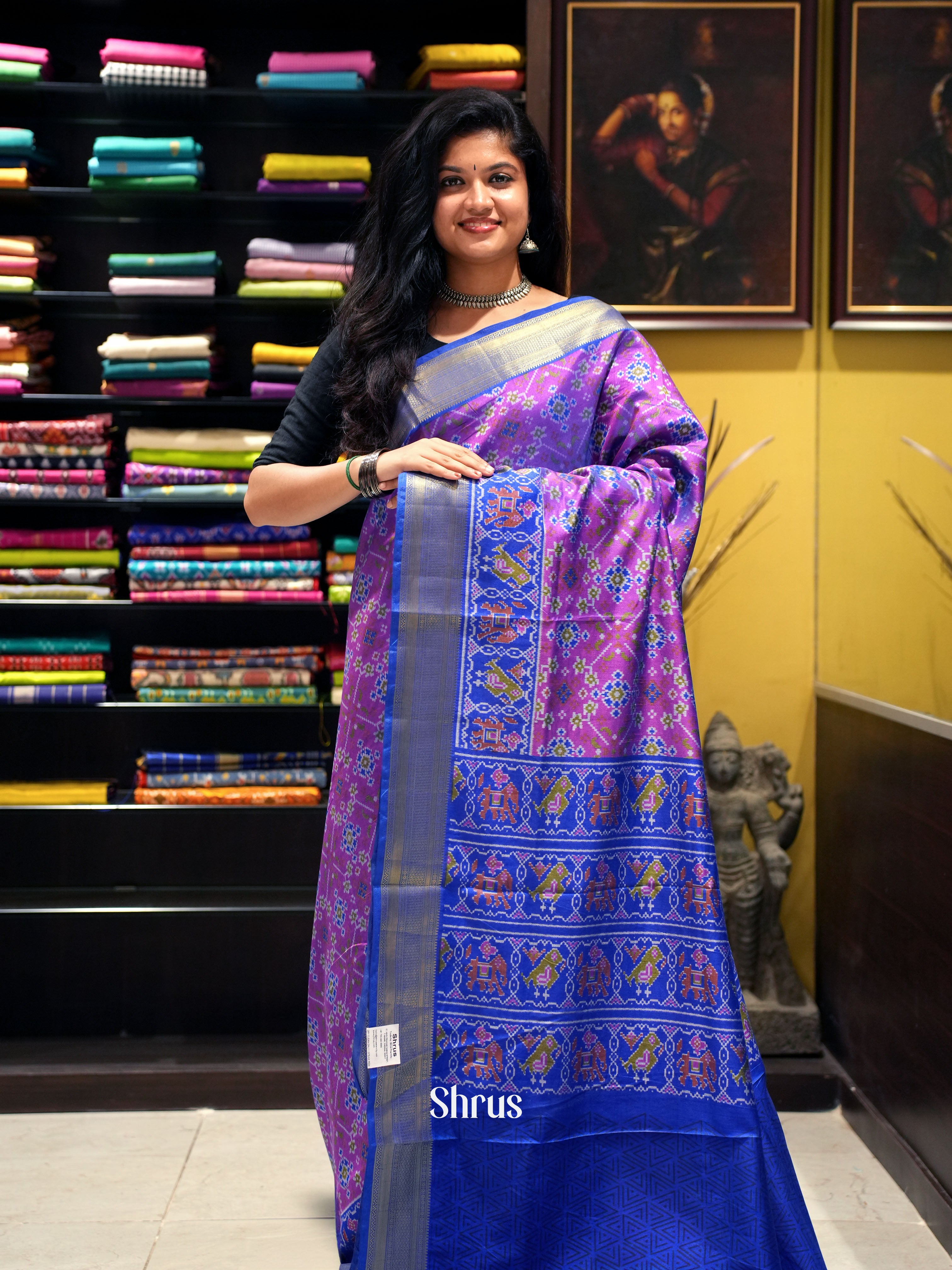 Pink & Blue - Semi Patola - Shop on ShrusEternity.com