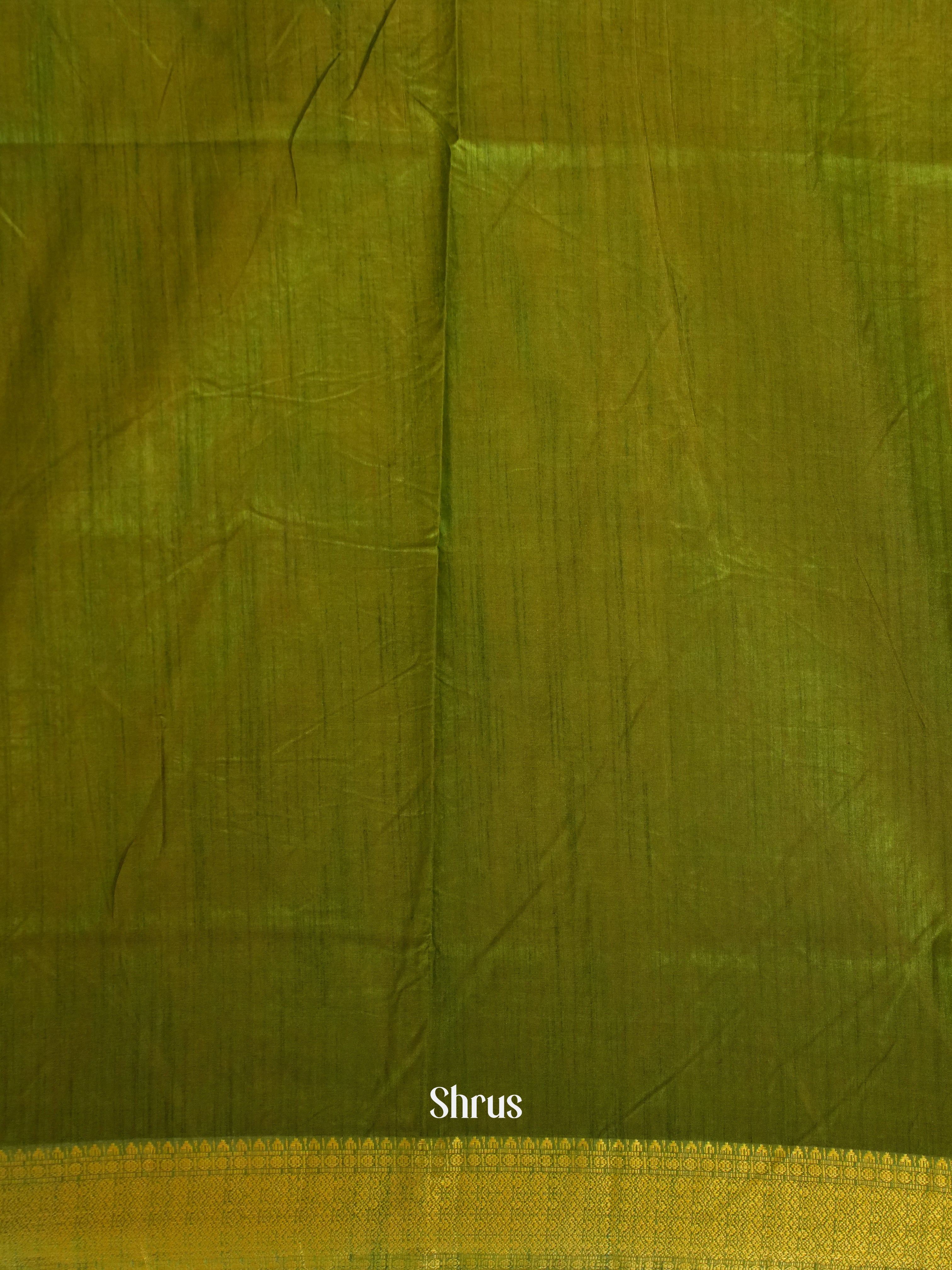 Pink & Green - Semi Patola Saree - Shop on ShrusEternity.com