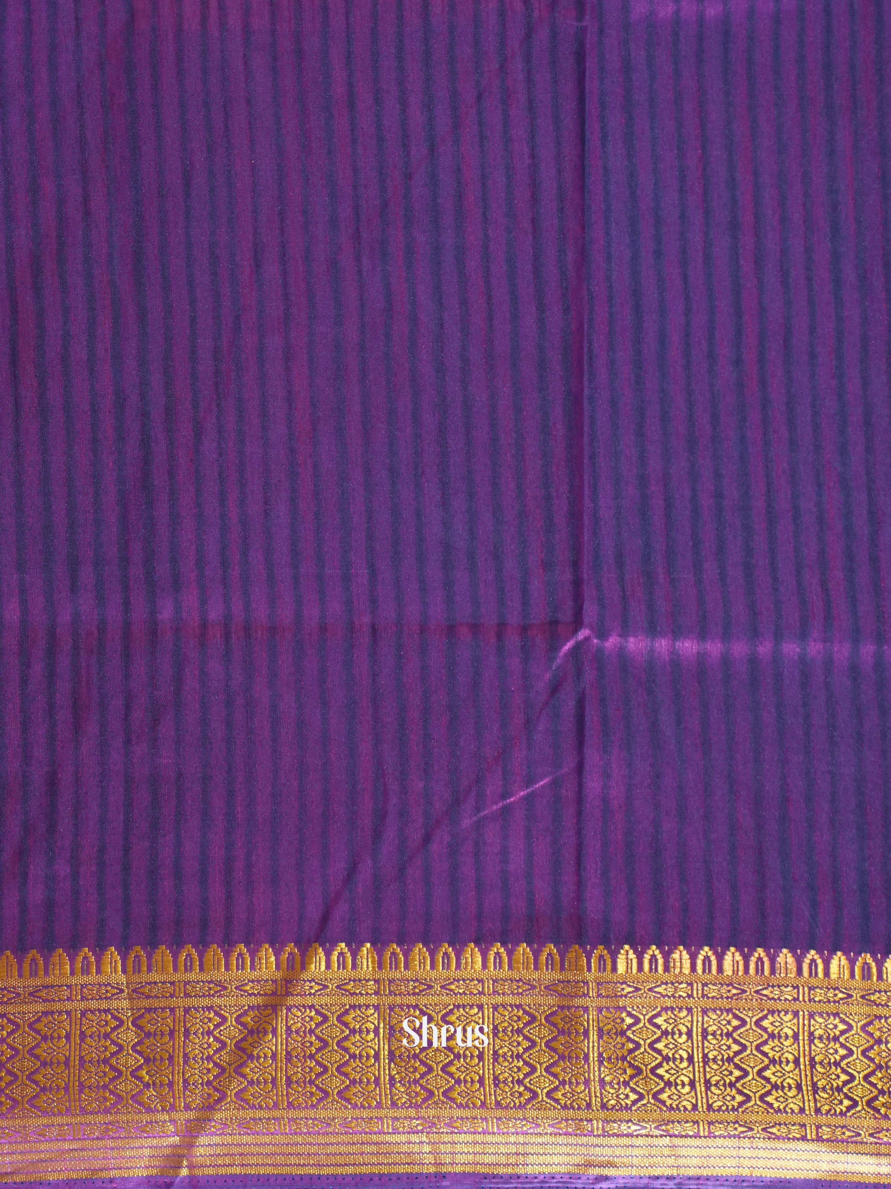 Blue & Purple -Semi Patola - Shop on ShrusEternity.com