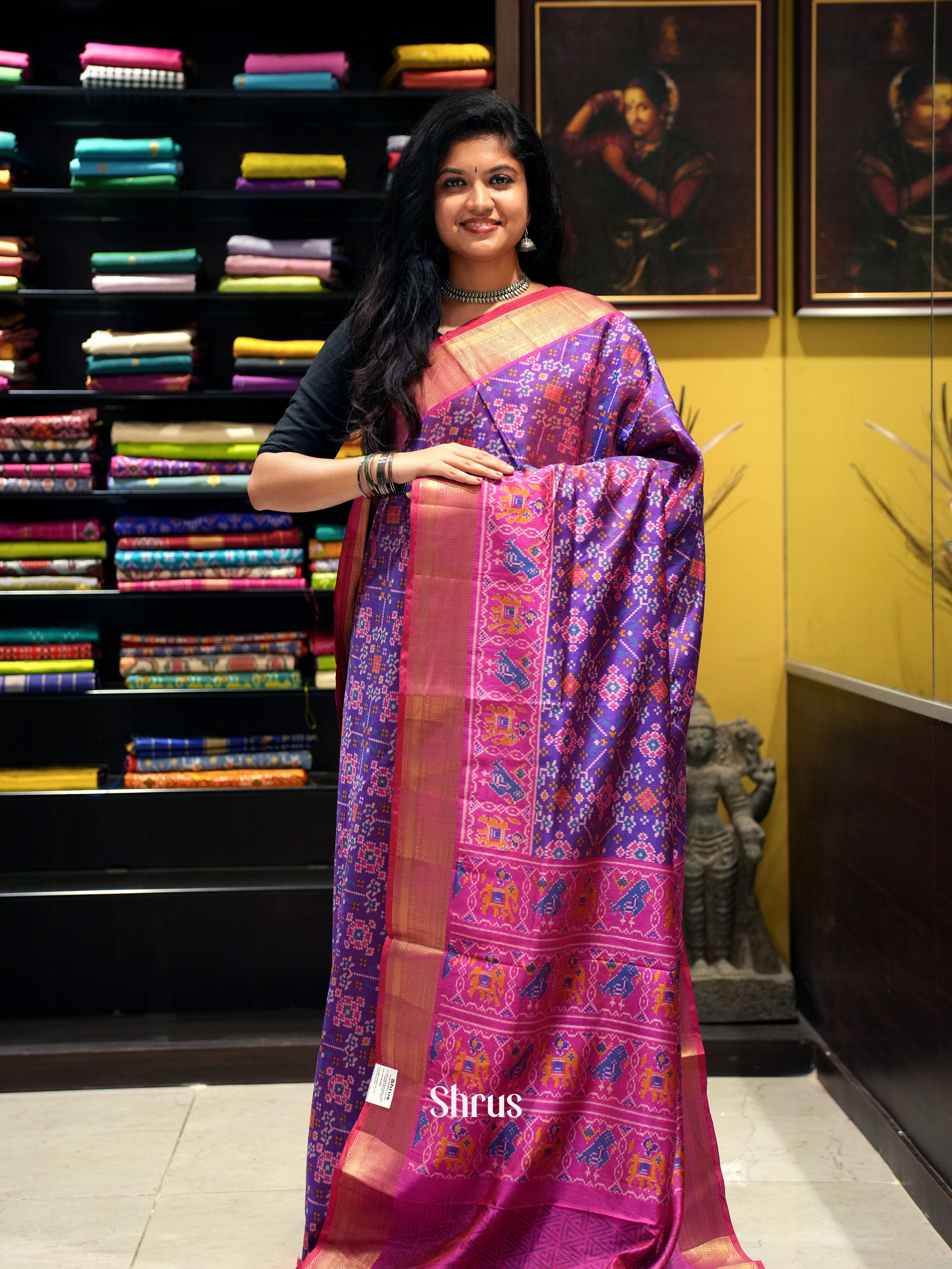 Purple & Pink - Semi Patola - Shop on ShrusEternity.com