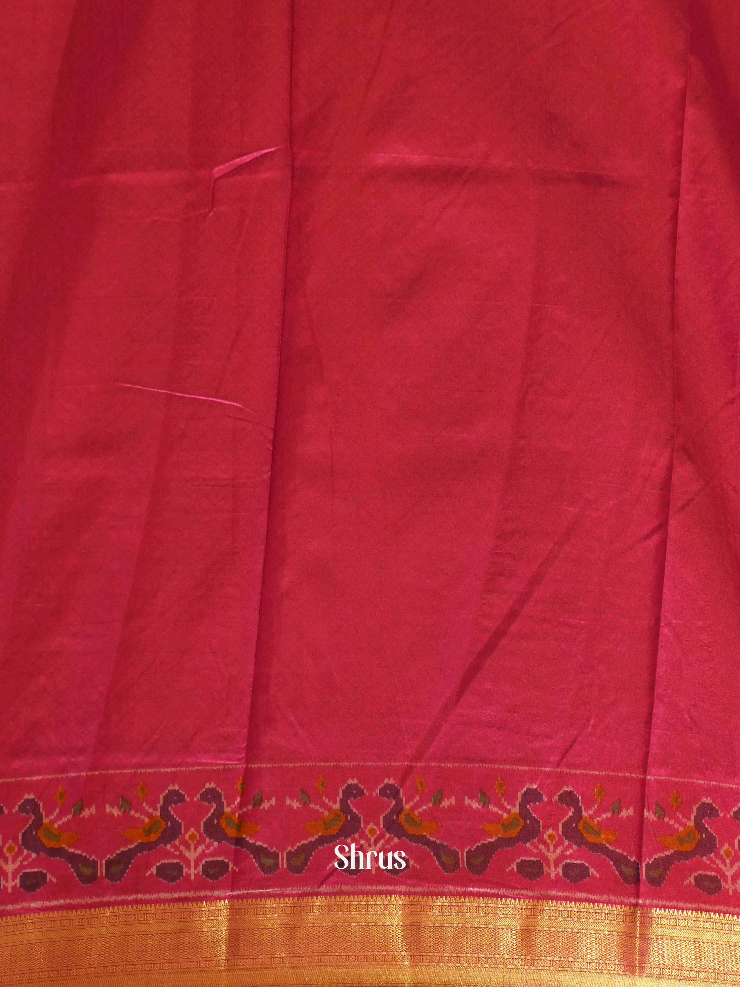 Purple & Pink - Semi Patola Saree - Shop on ShrusEternity.com