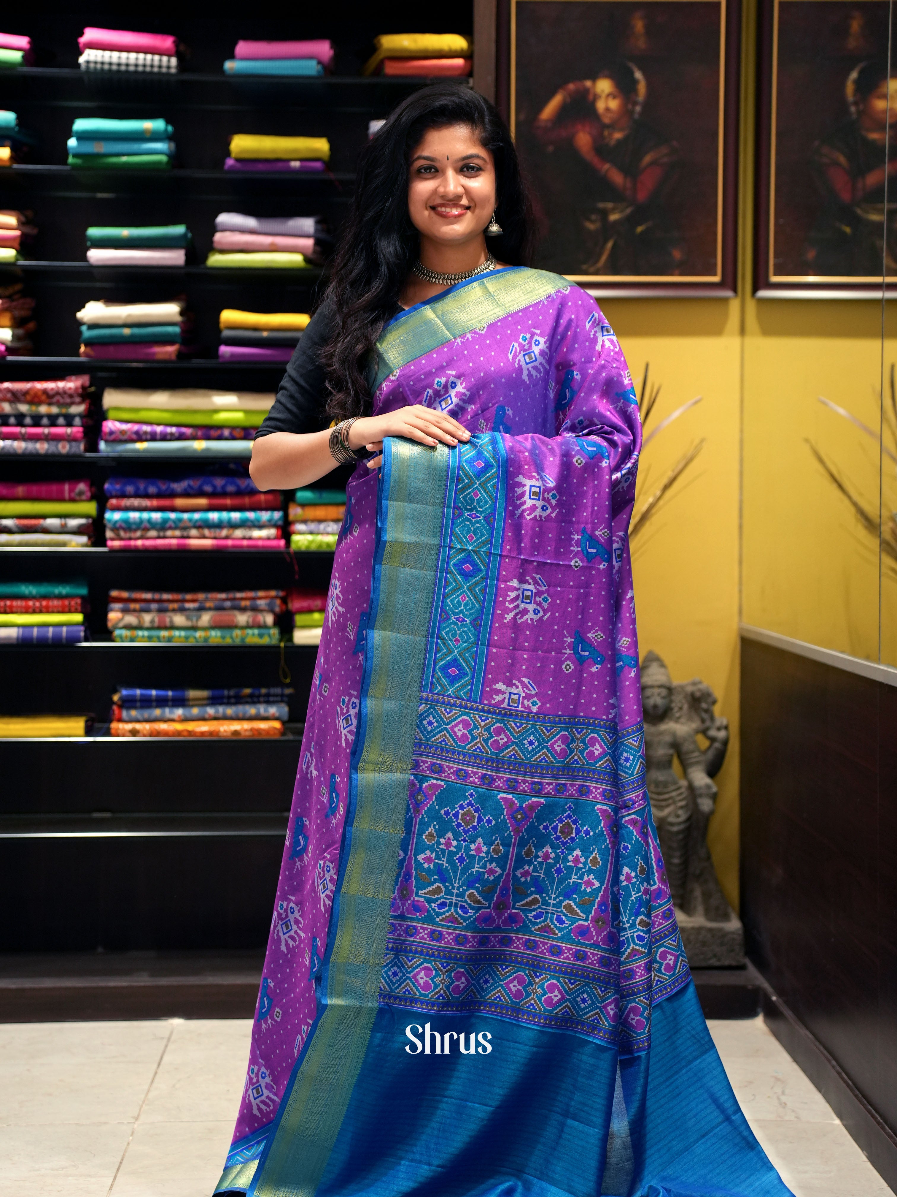 Pink & Blue - Semi Patola - Shop on ShrusEternity.com