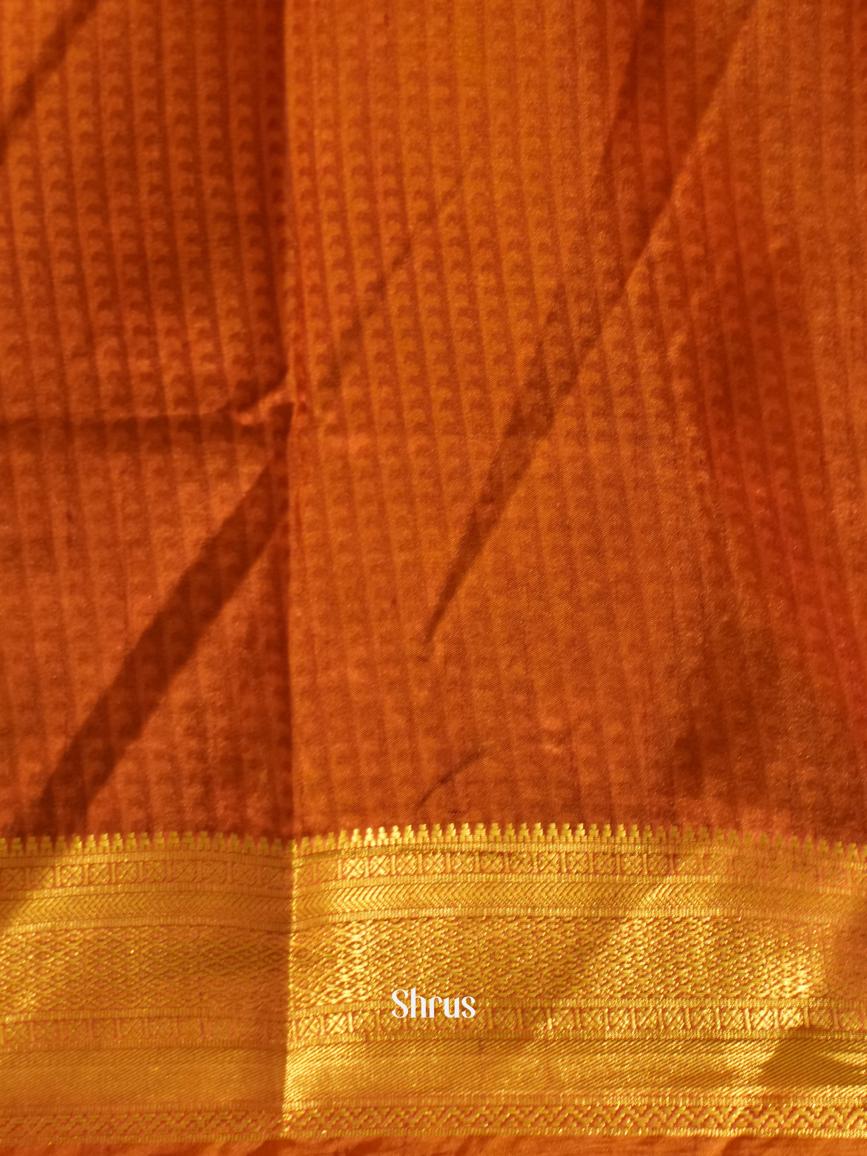 Orange & Brick -Semi Patola - Shop on ShrusEternity.com