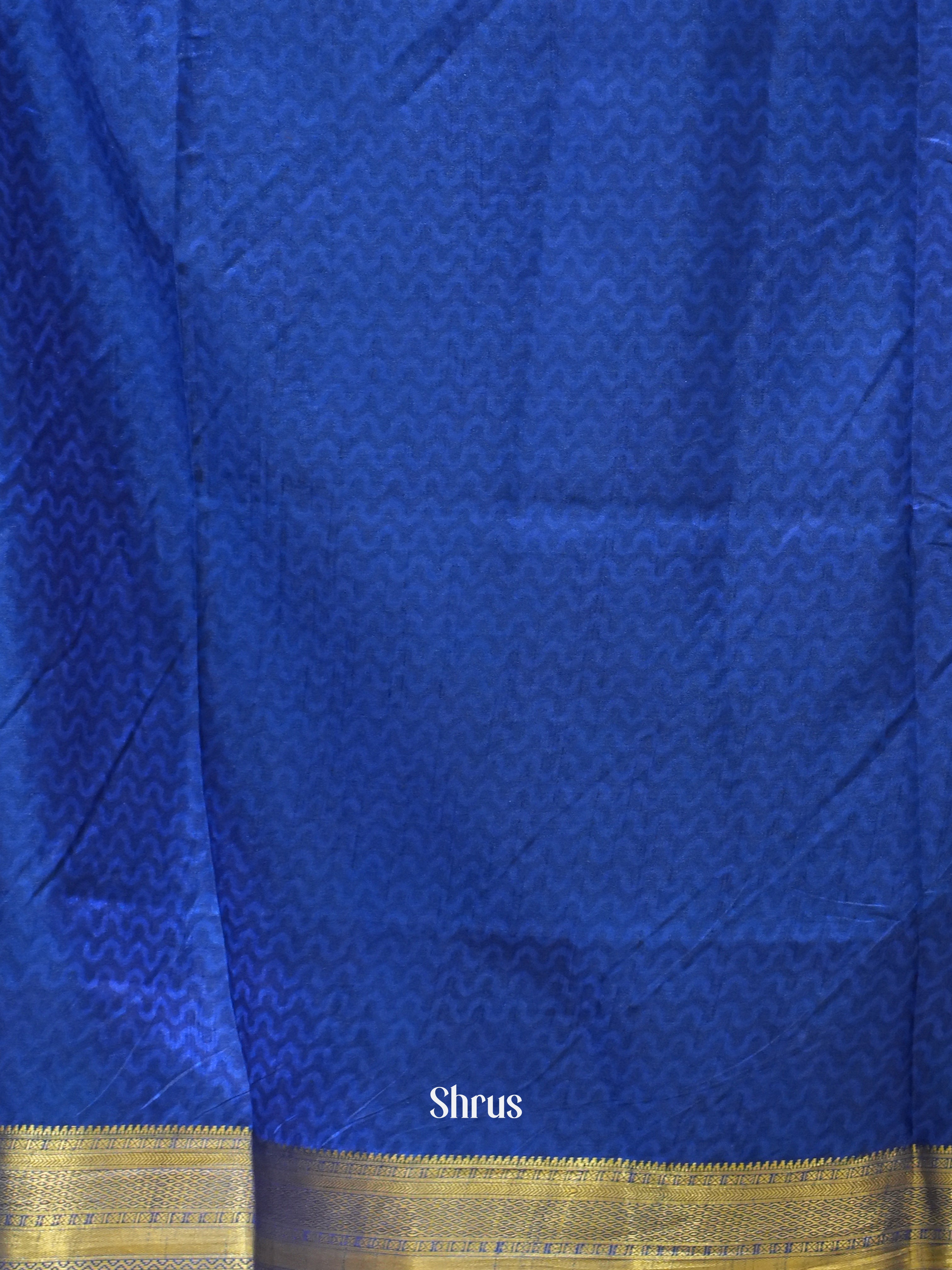 Purple & Blue - Semi Patola Saree - Shop on ShrusEternity.com